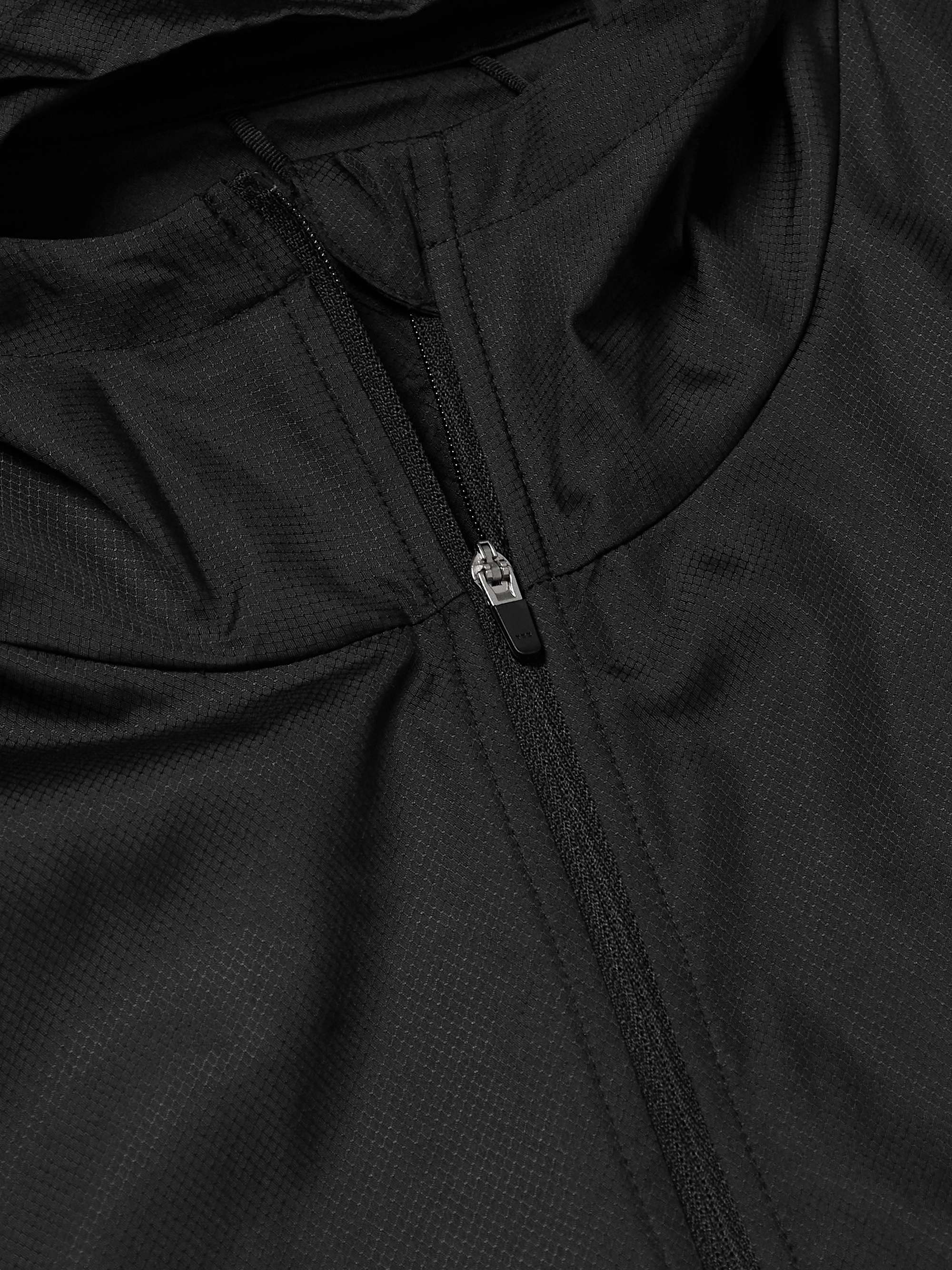 ADIDAS SPORT Own the Run Logo-Print Recycled Shell Hooded Jacket
