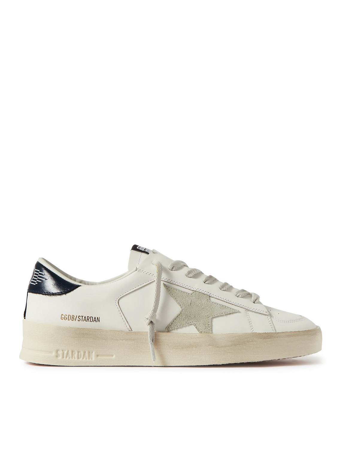 Stardan Suede-Trimmed Leather Sneakers