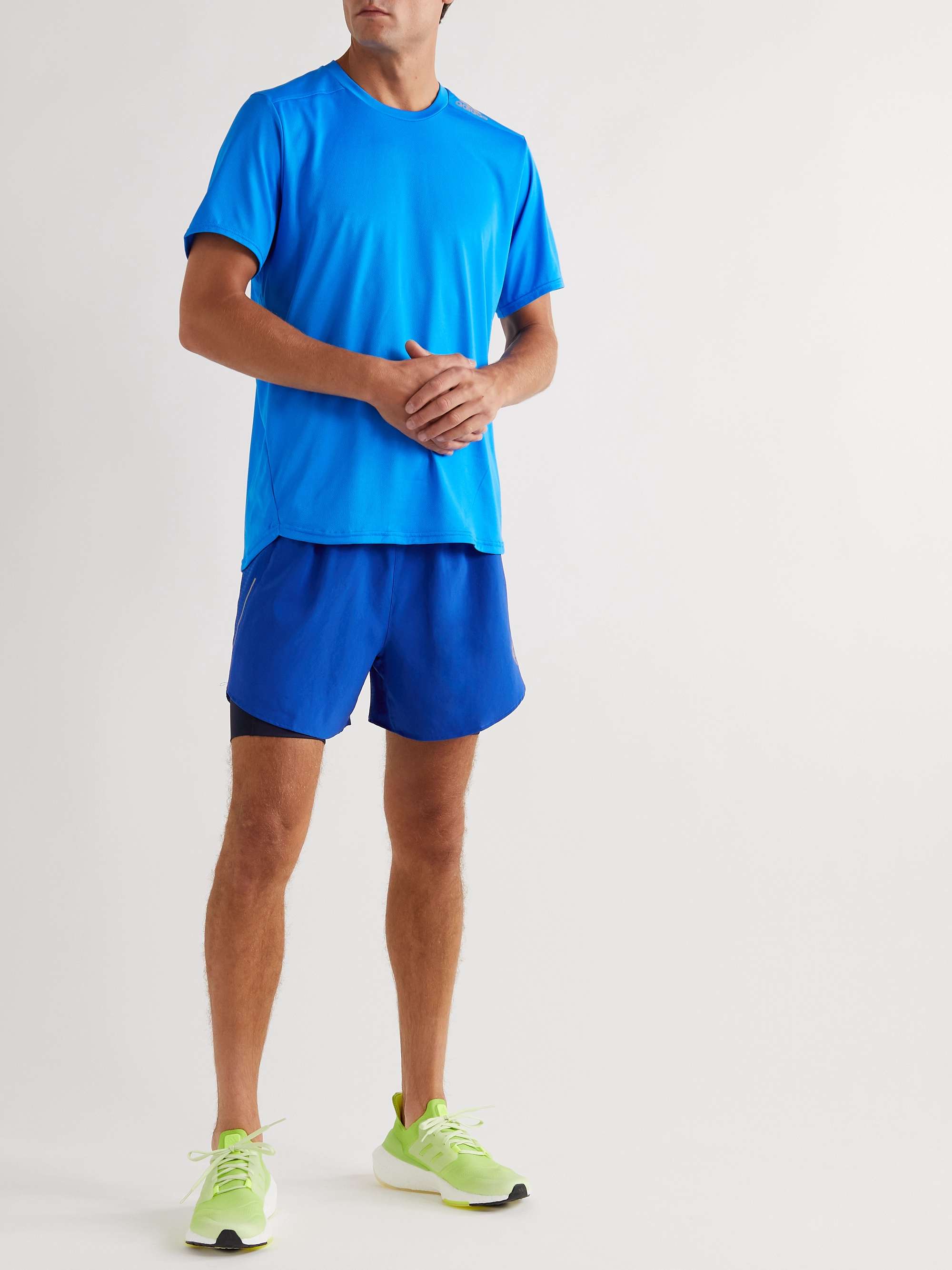 ADIDAS SPORT Designed 4 Running Recycled Shell and Mesh Shorts