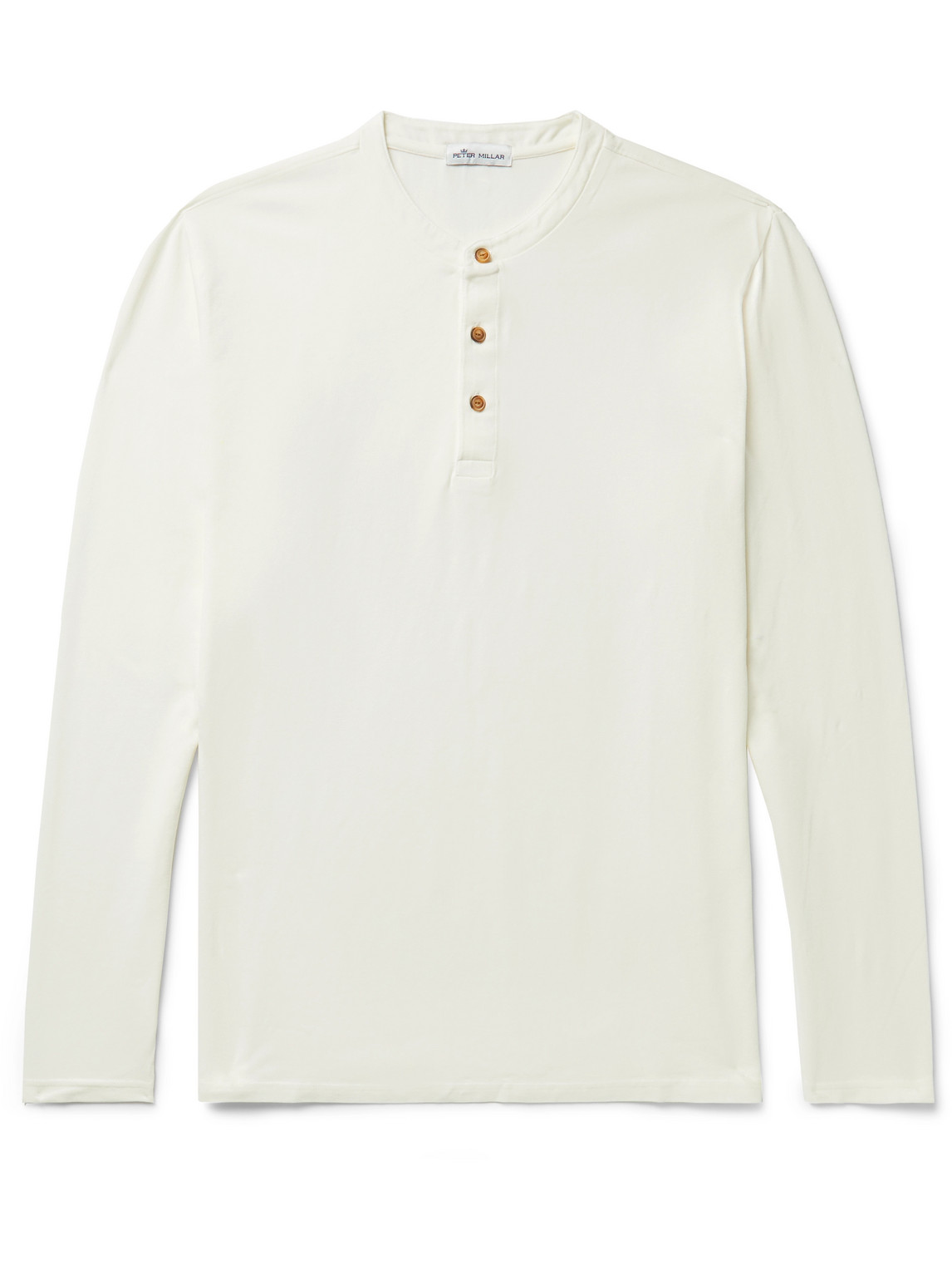 Peter Millar Lava Wash Stretch-Pima Cotton-Jersey Henley T-Shirt