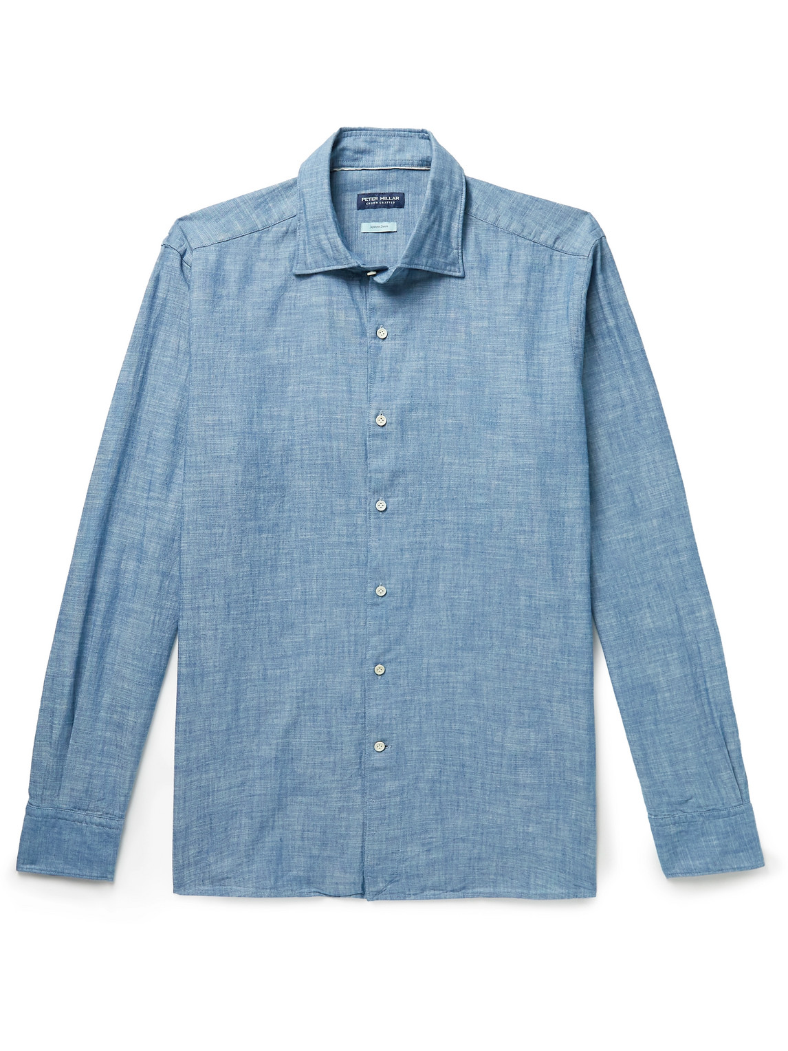 Peter Millar Selvedge Cotton-Chambray Shirt