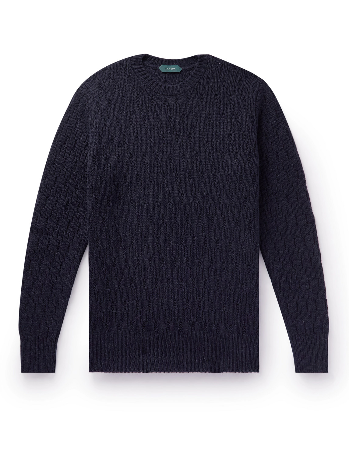 Incotex Alpaca And Virgin Wool-blend Sweater In Blue