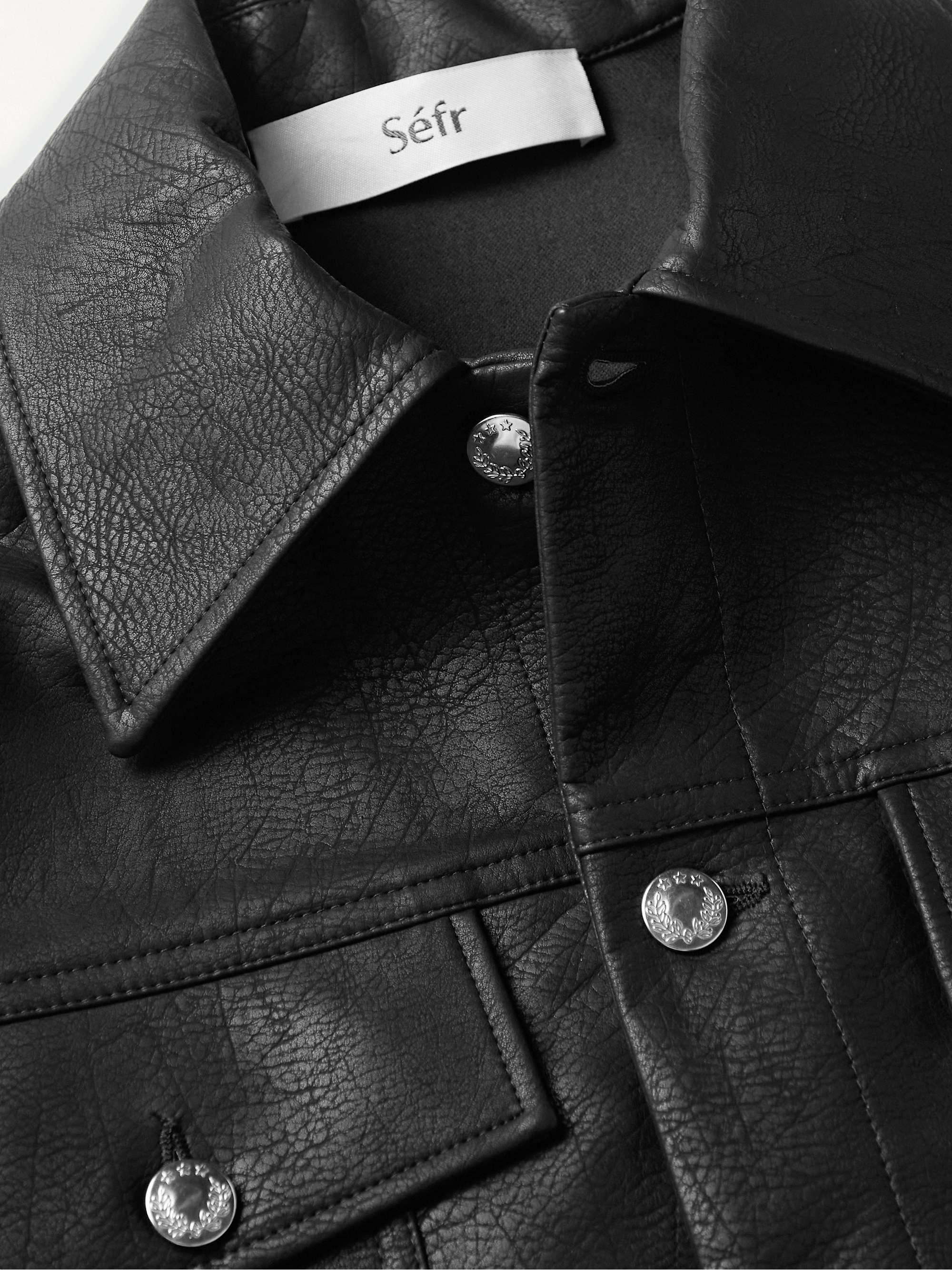 SÉFR Dante Faux Leather Jacket