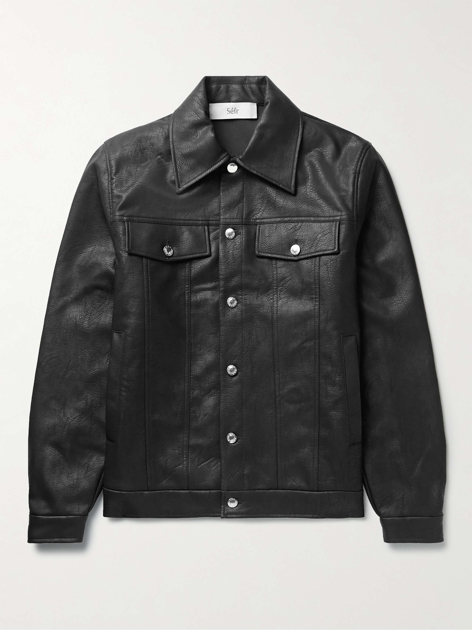 SÉFR Dante Faux Leather Jacket