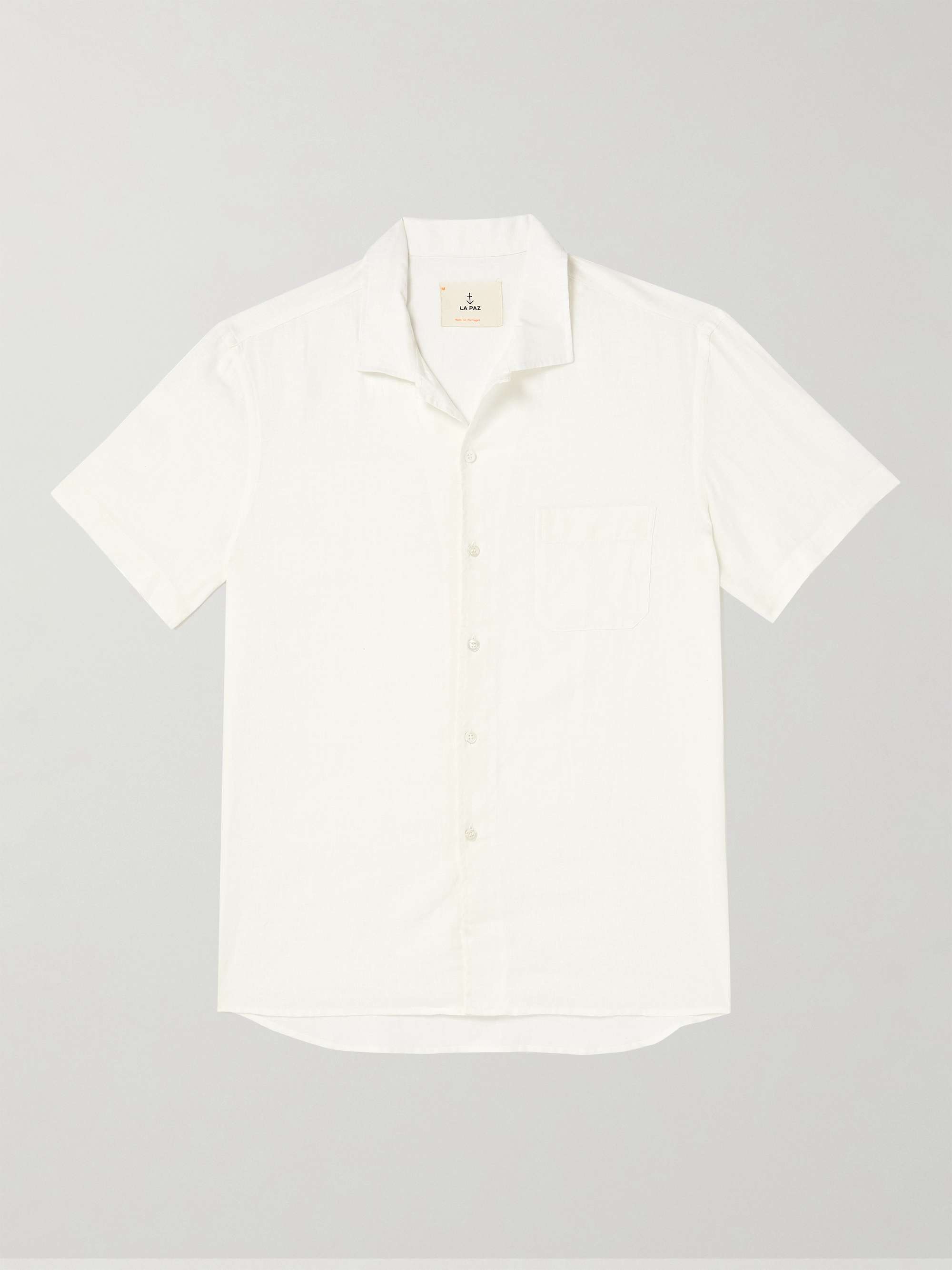 LA PAZ Silveira Convertible-Collar Linen Shirt
