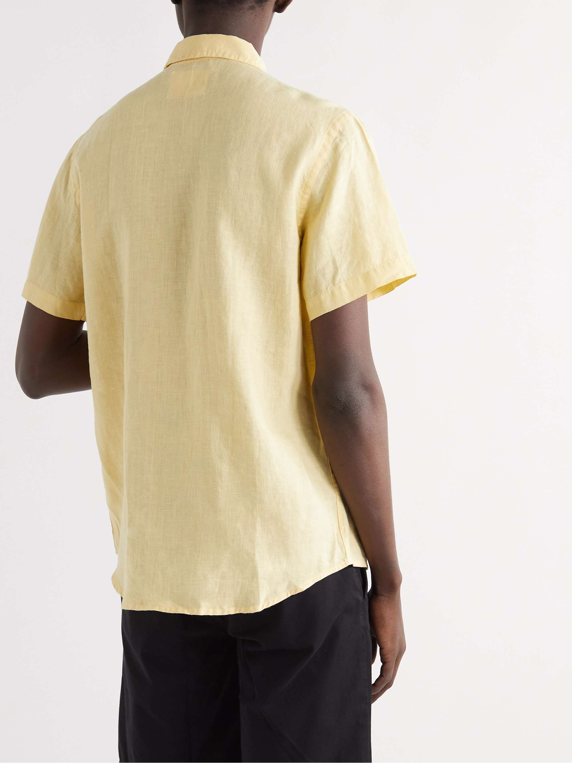 LA PAZ Silveira Convertible-Collar Linen Shirt
