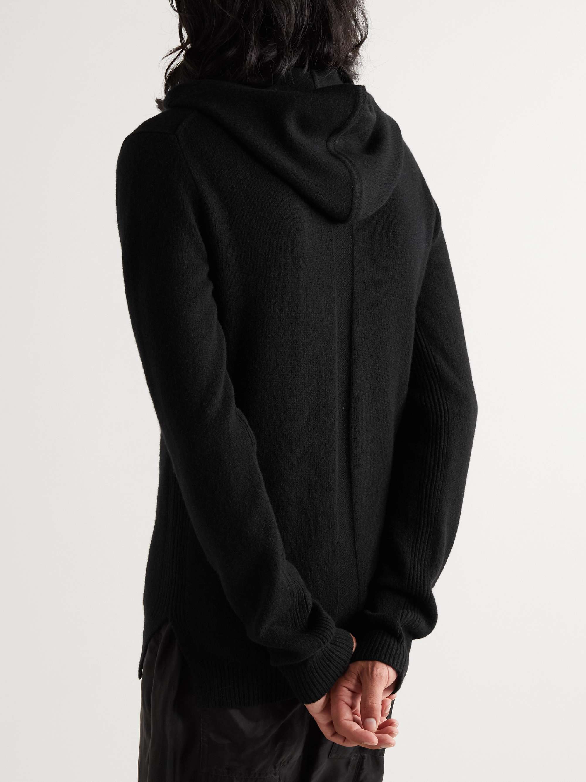 RICK OWENS Cashmere and Wool-Blend Hoodie