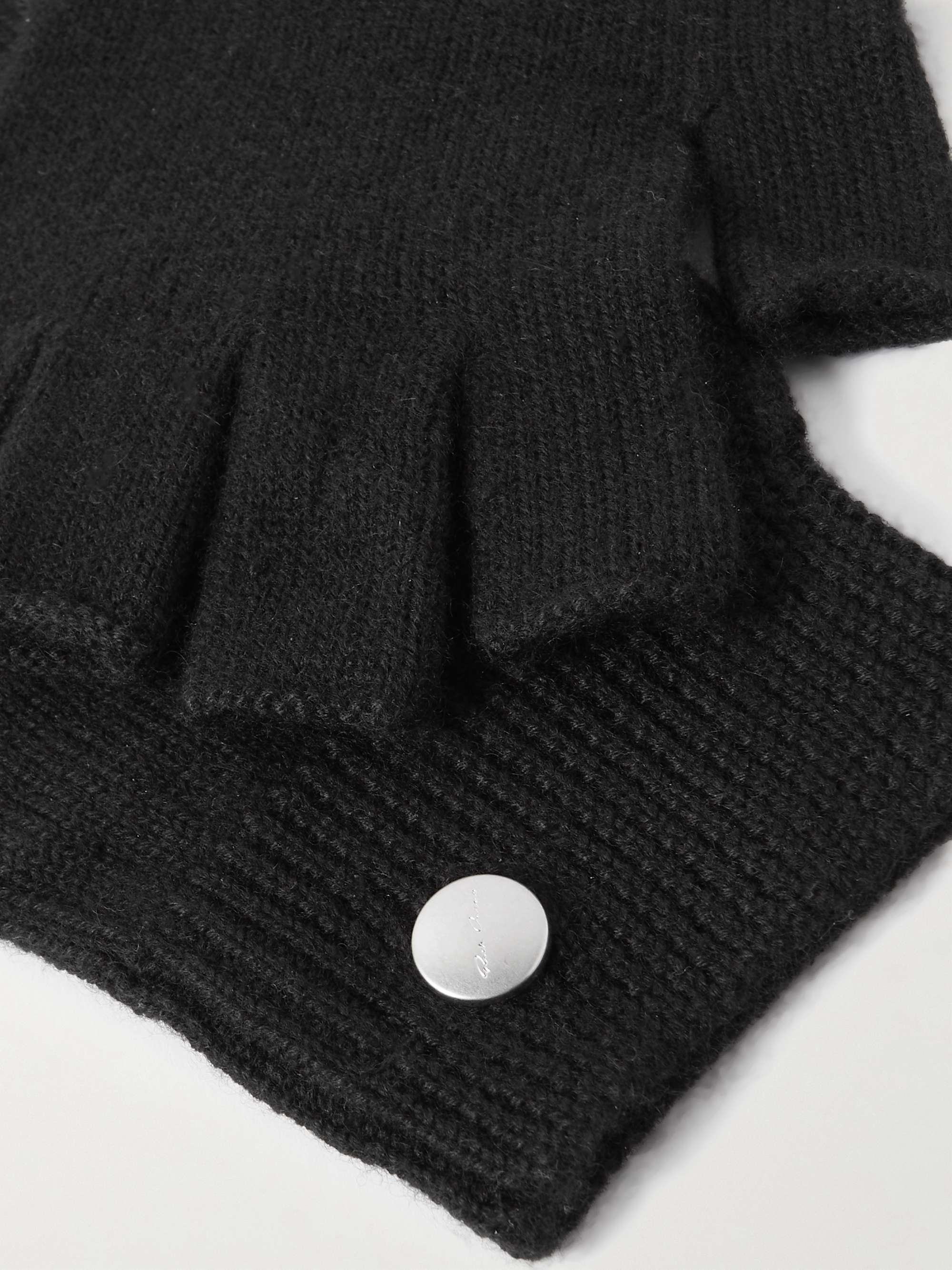 RICK OWENS Cashmere Fingerless Gloves