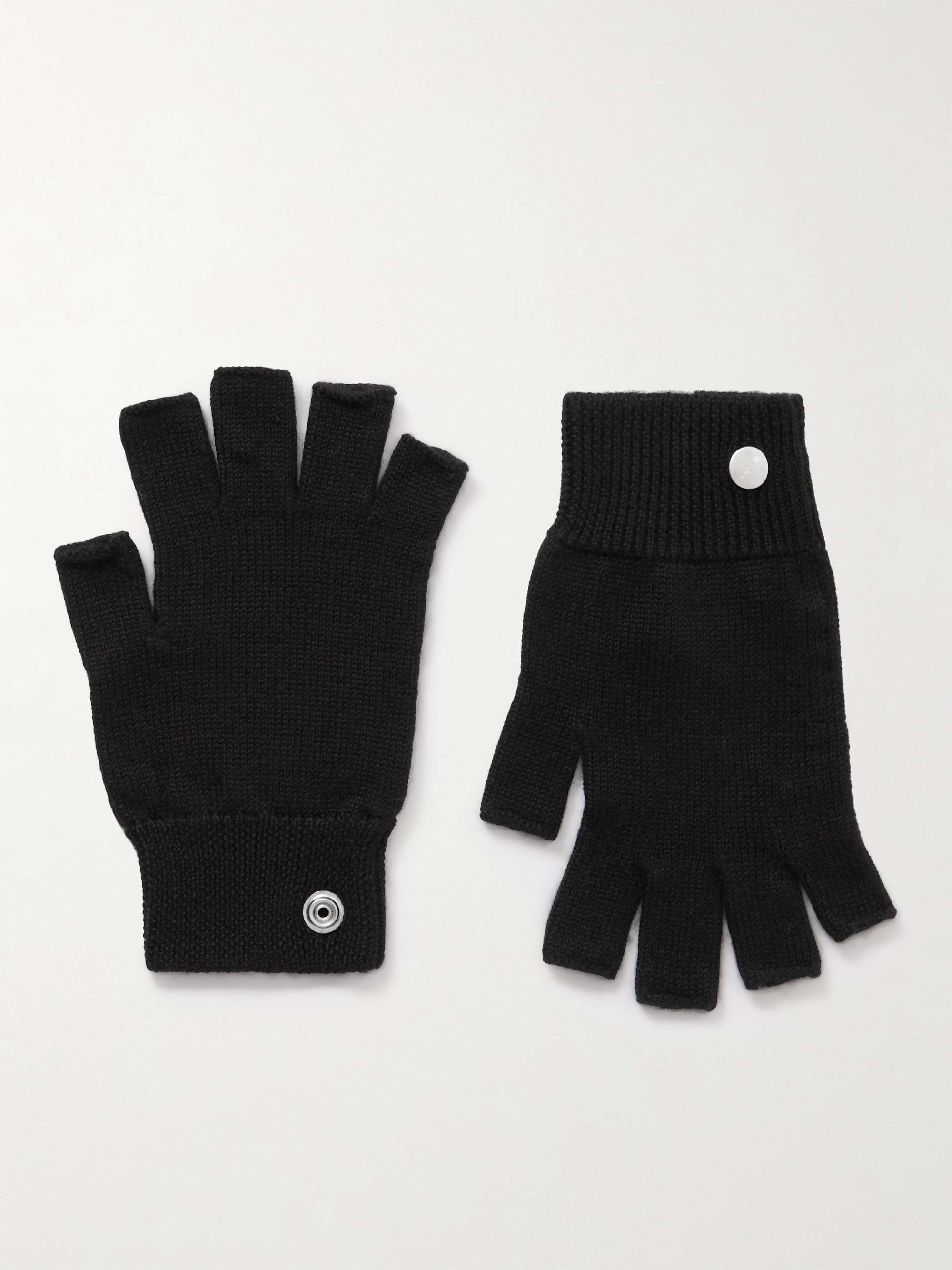 RICK OWENS Cashmere Fingerless Gloves