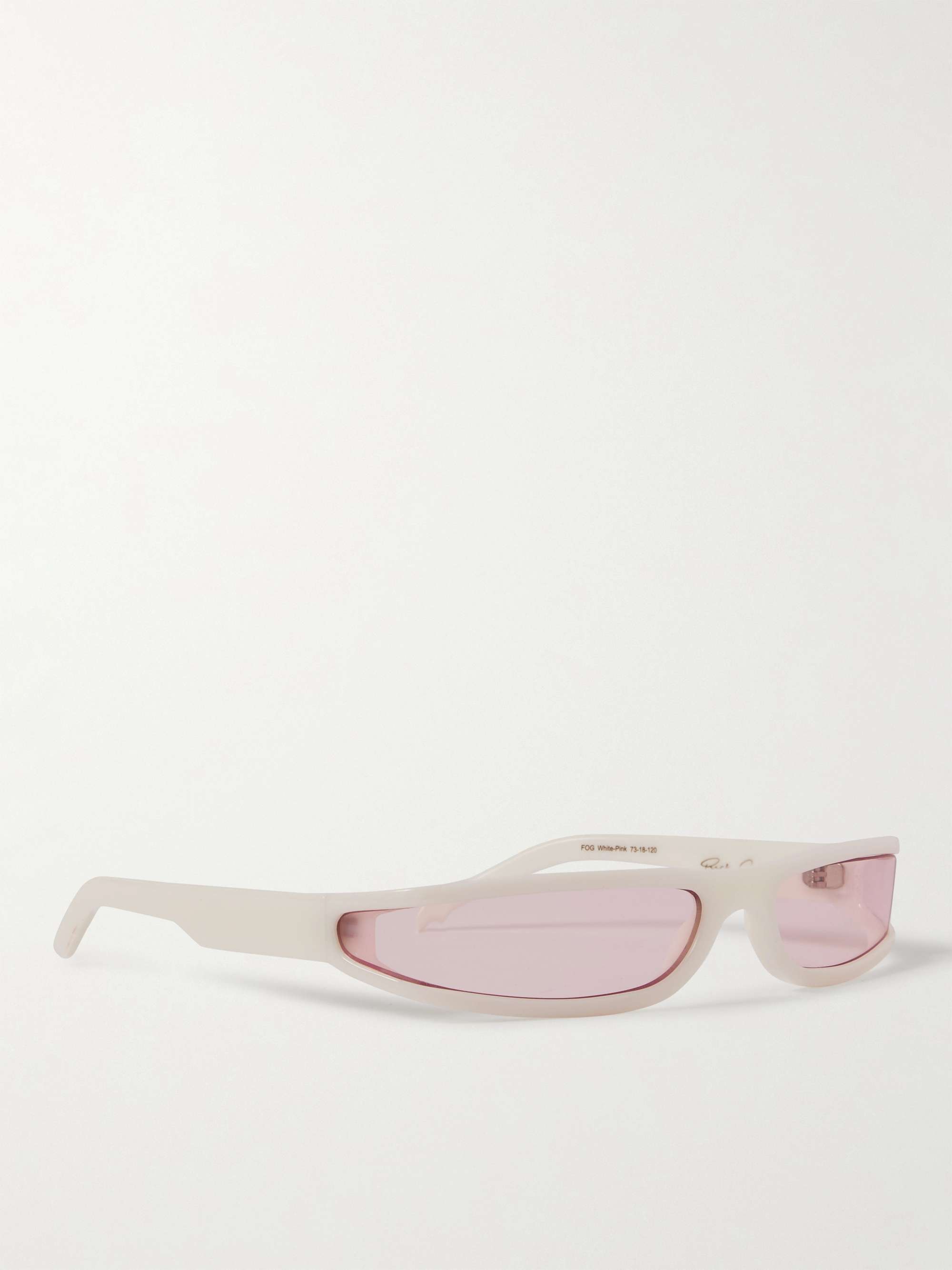 RICK OWENS Fog Rectangle-Frame Acetate Sunglasses