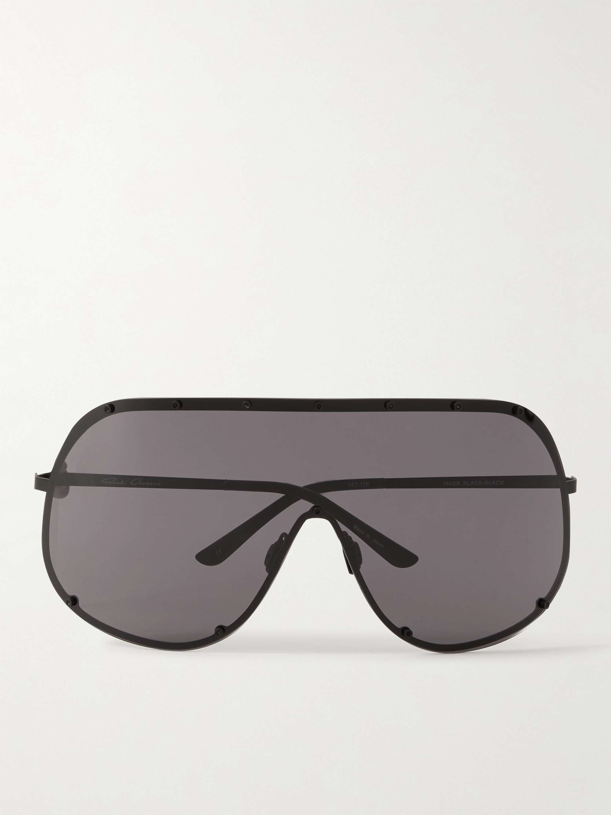 RICK OWENS Shield Aviator-Style Acetate Sunglasses