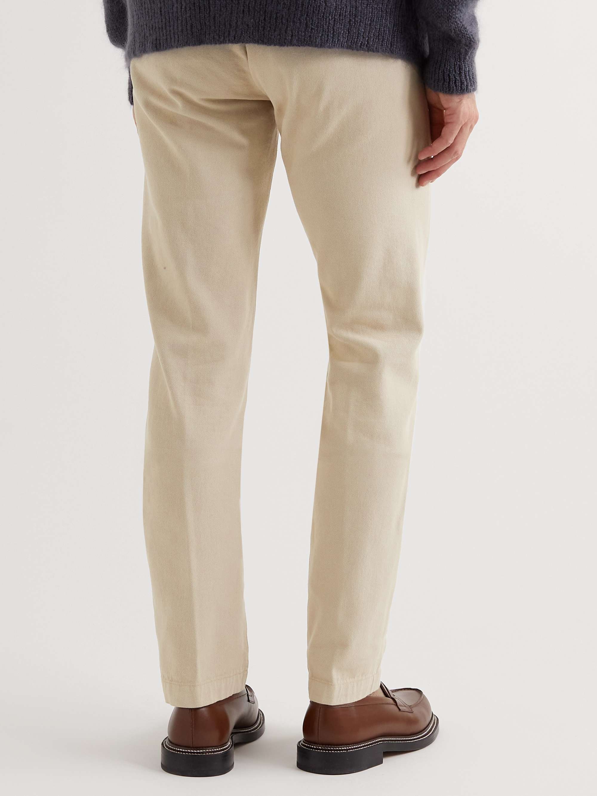 MASSIMO ALBA Slim-Fit Cotton and Wool-Blend Suit Trousers
