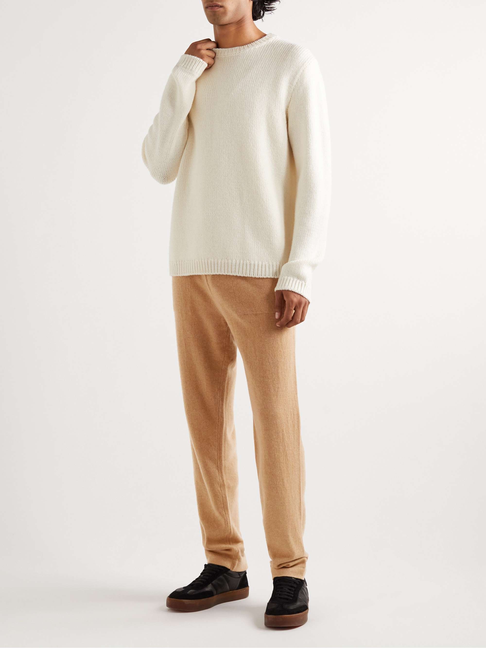 MASSIMO ALBA Straight-Leg Garment-Dyed Cashmere Sweatpants
