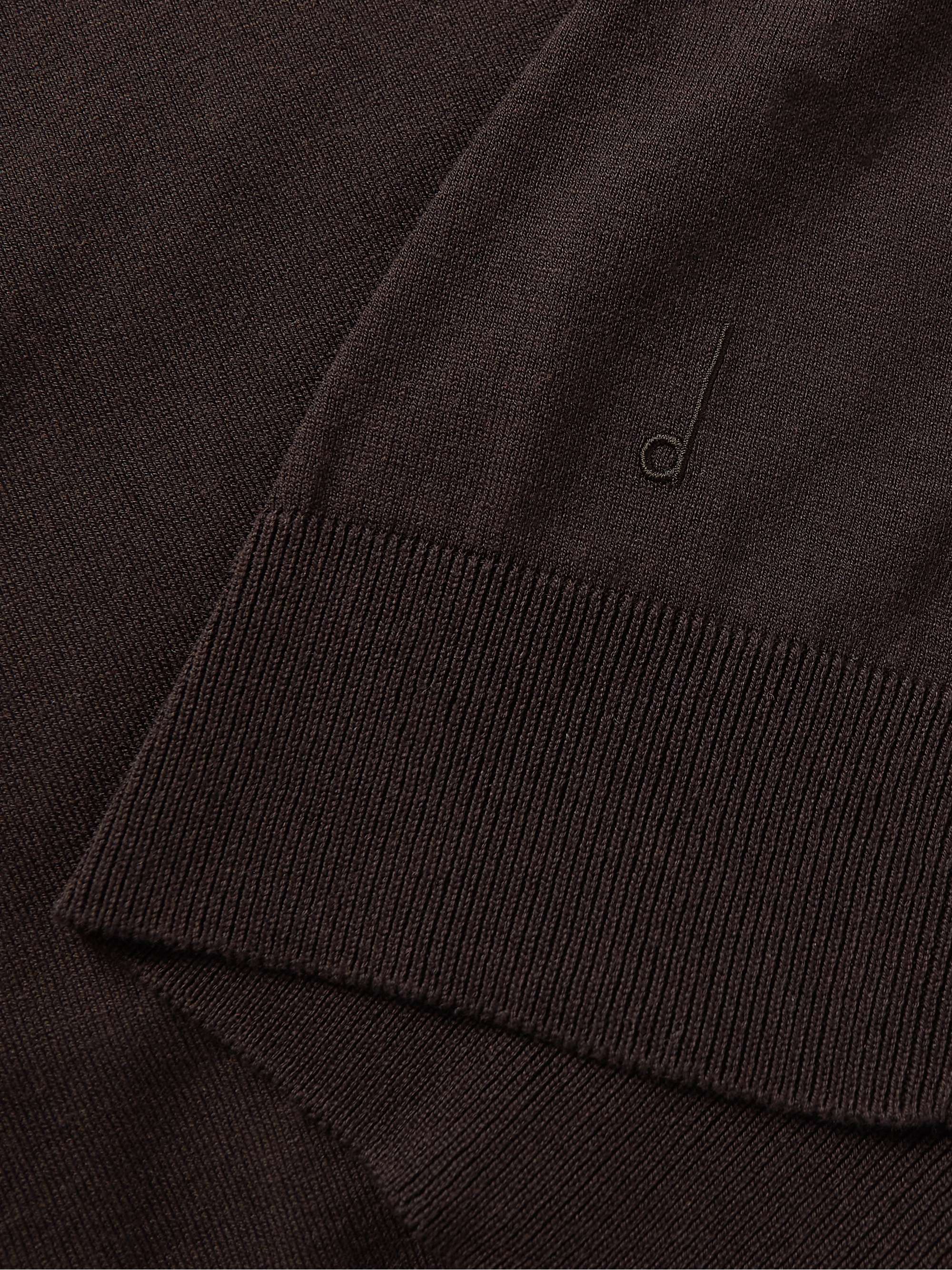 DUNHILL Slim-Fit Mulberry Silk and Cotton-Blend Mock-Neck Sweater