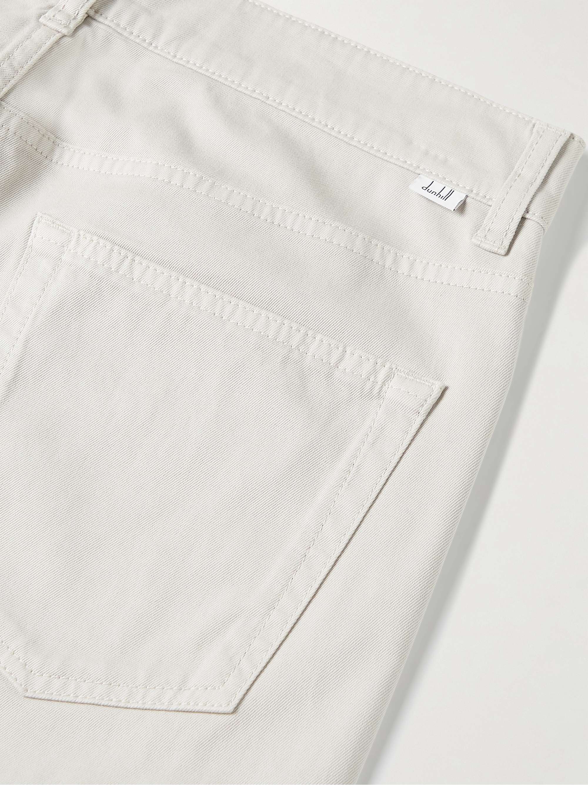 DUNHILL Straight-Leg Cotton-Blend Twill Trousers