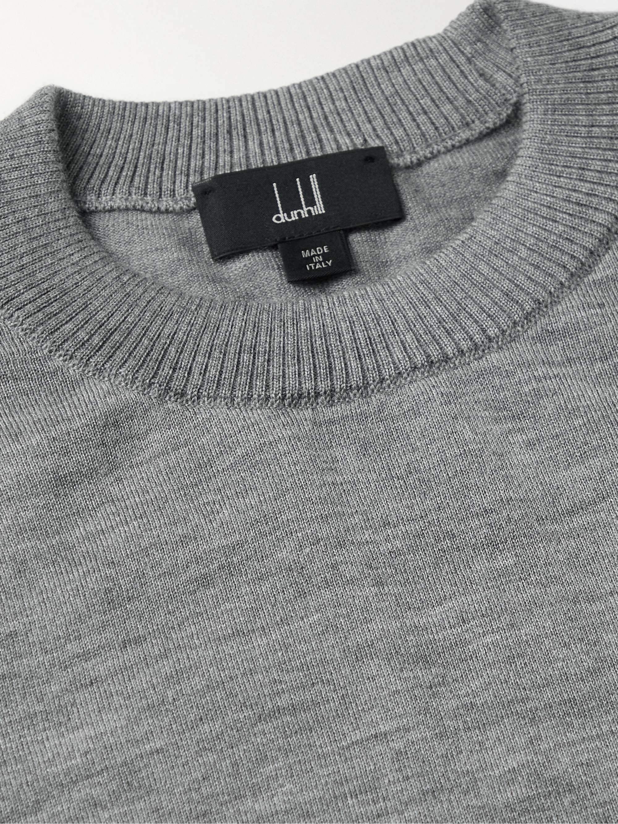 DUNHILL Logo-Embroidered Cashmere Sweater
