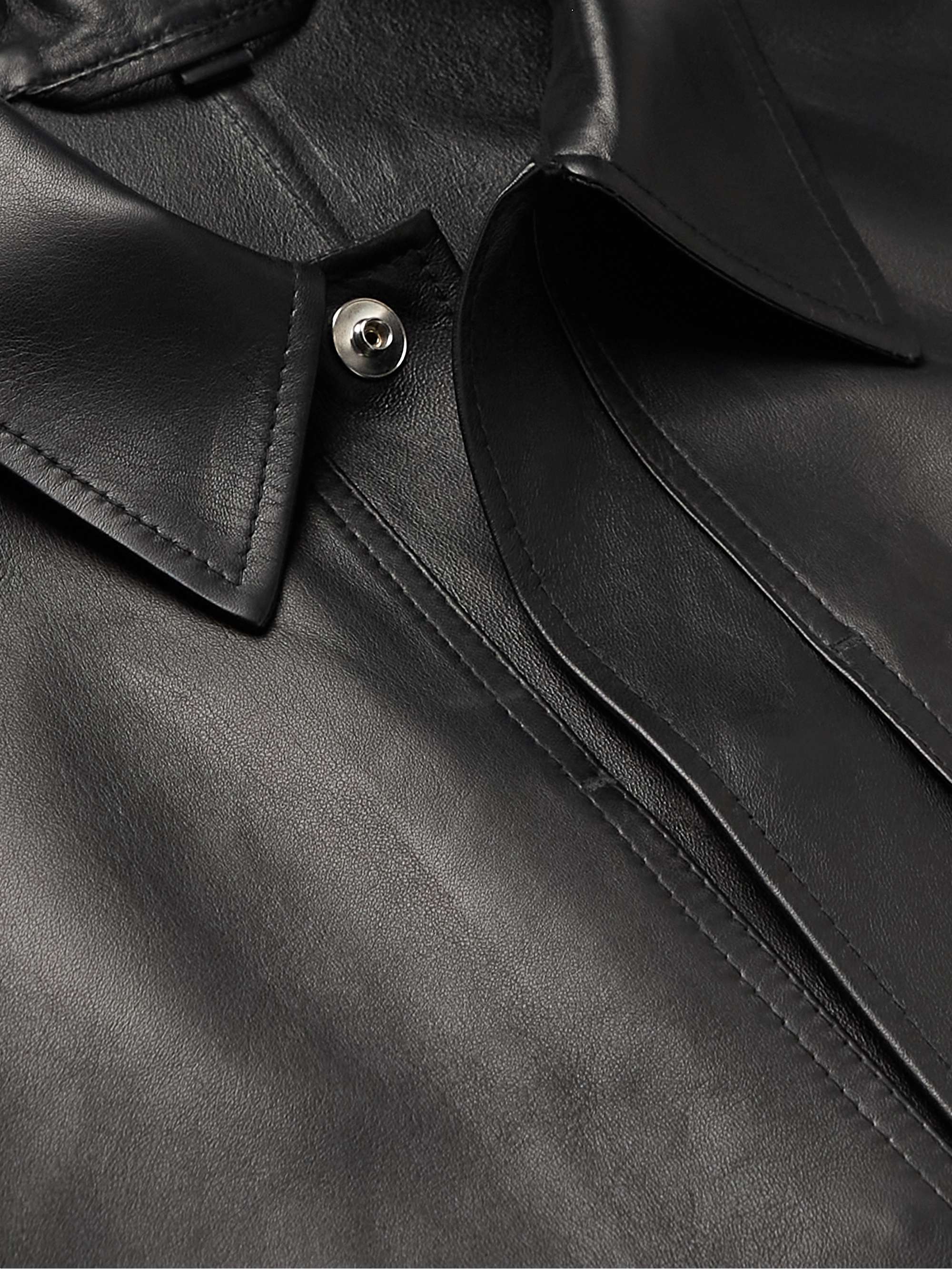 DUNHILL Leather Overshirt