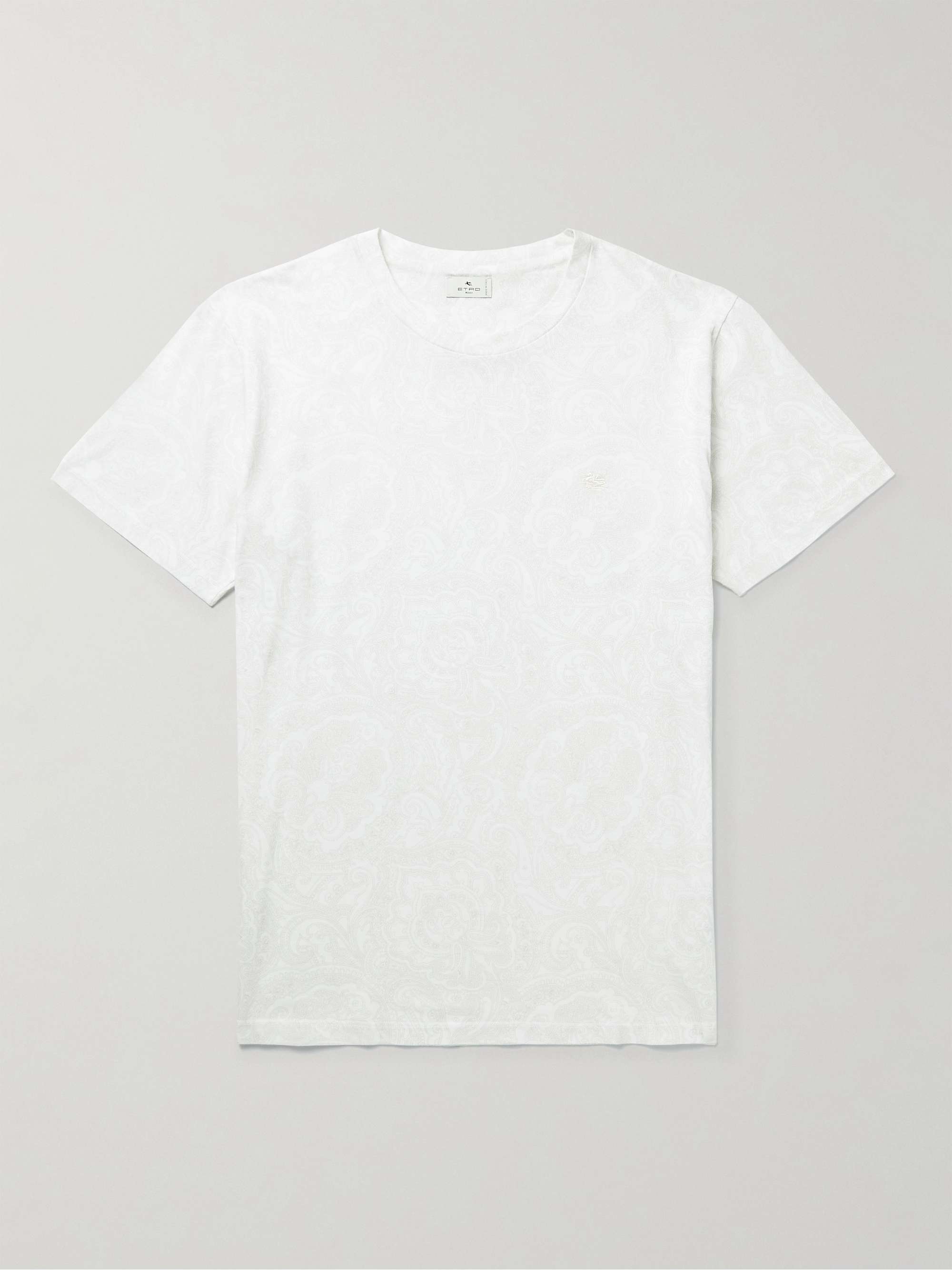 ETRO Paisley-Print Cotton-Jersey T-Shirt