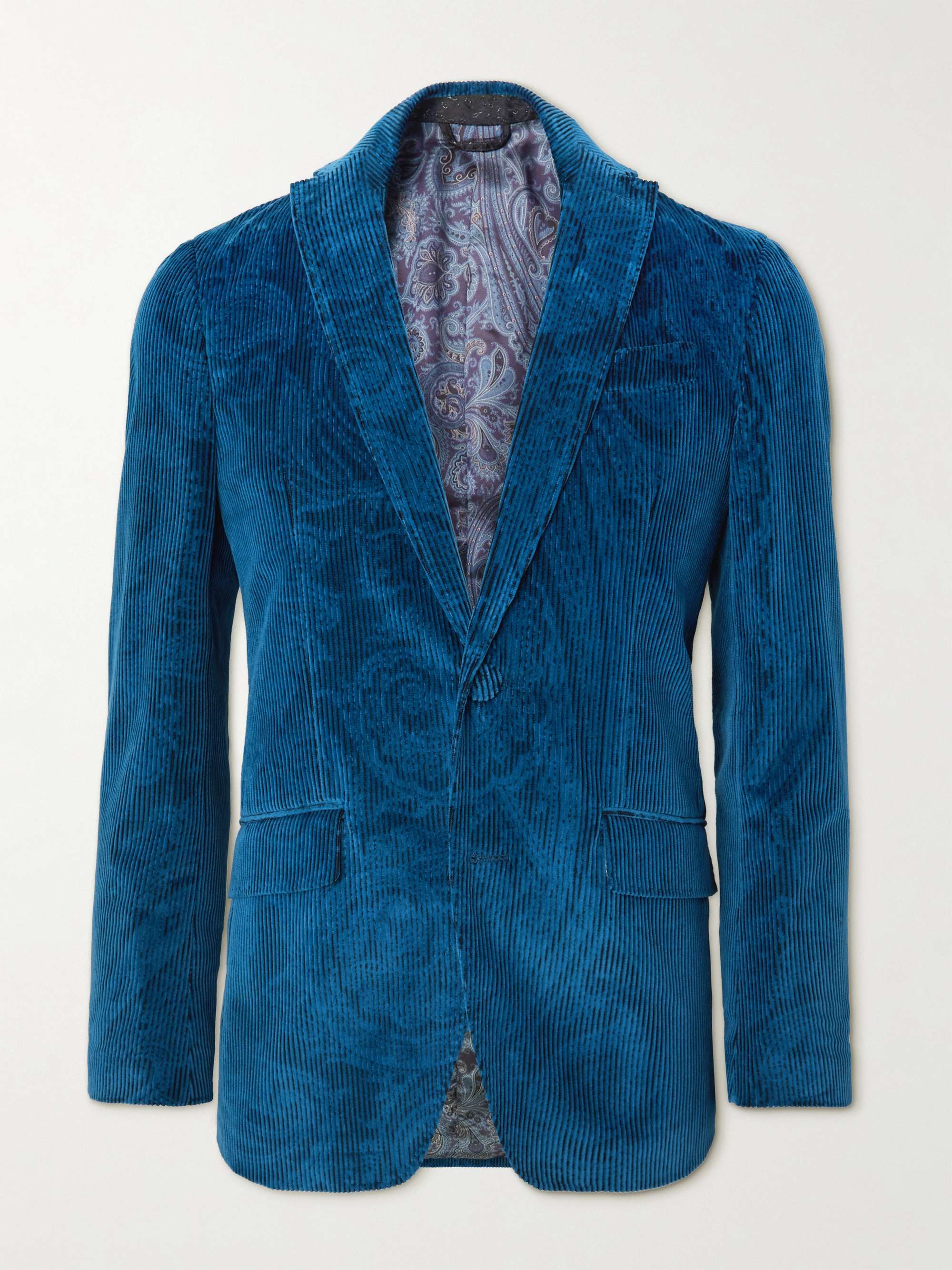 ETRO Unstructured Cotton-Corduroy Suit Jacket
