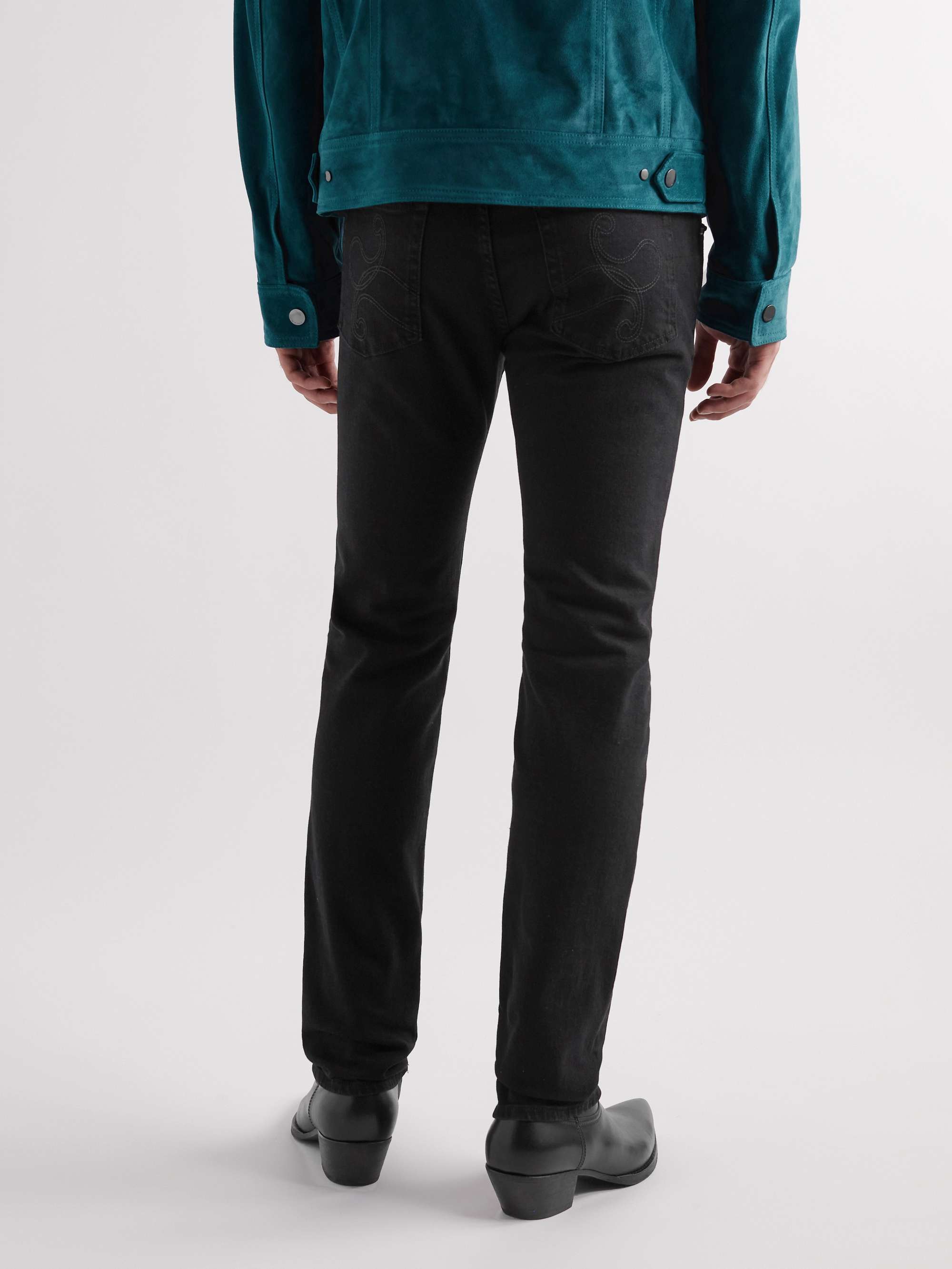 ETRO Straight-Leg Embroidered Jeans