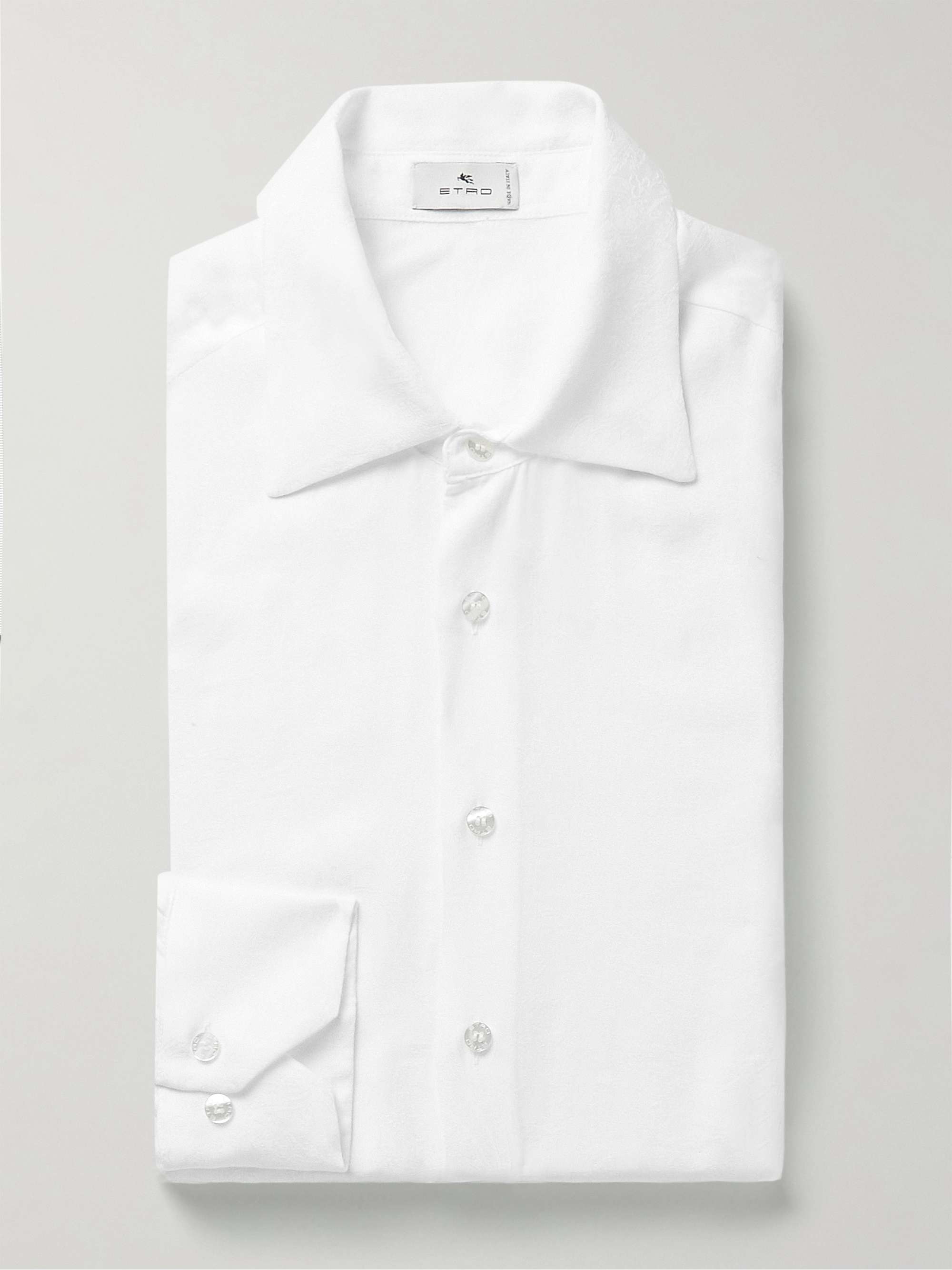 ETRO Paisley-Jacquard Lyocell Shirt