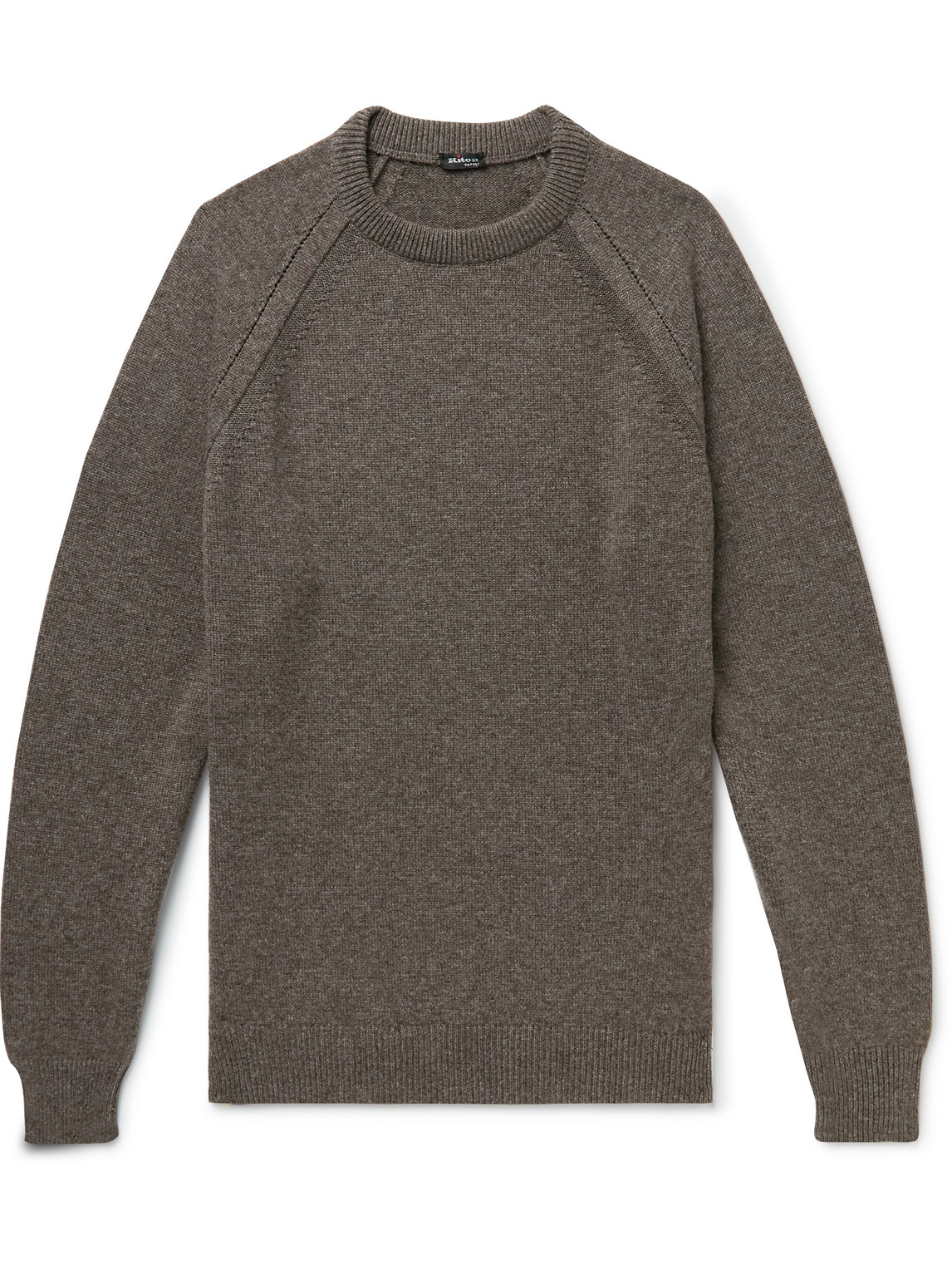 Kiton Cashmere Sweater In Brown