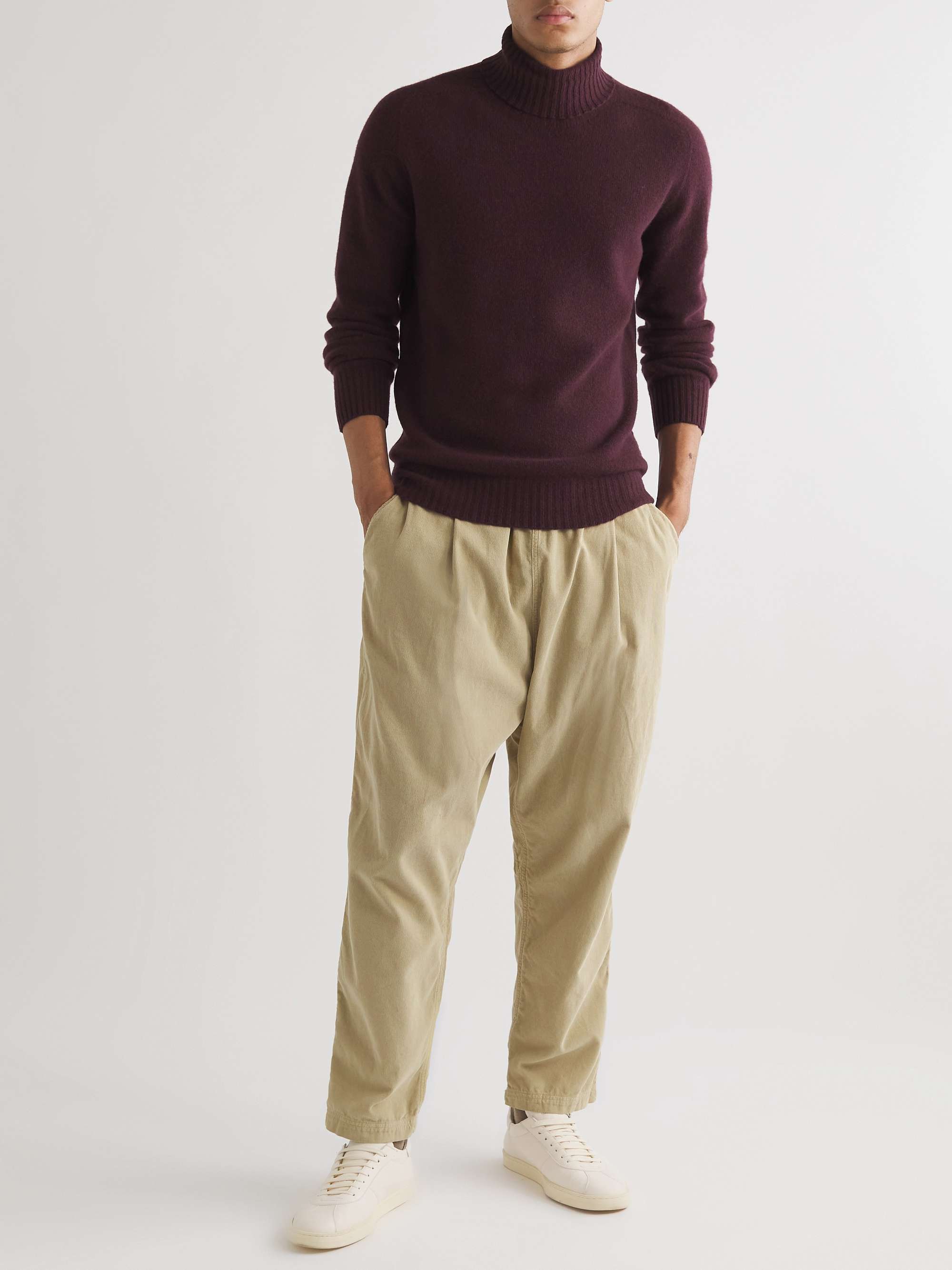 ALTEA Wool and Cashmere-Blend Rollneck Sweater