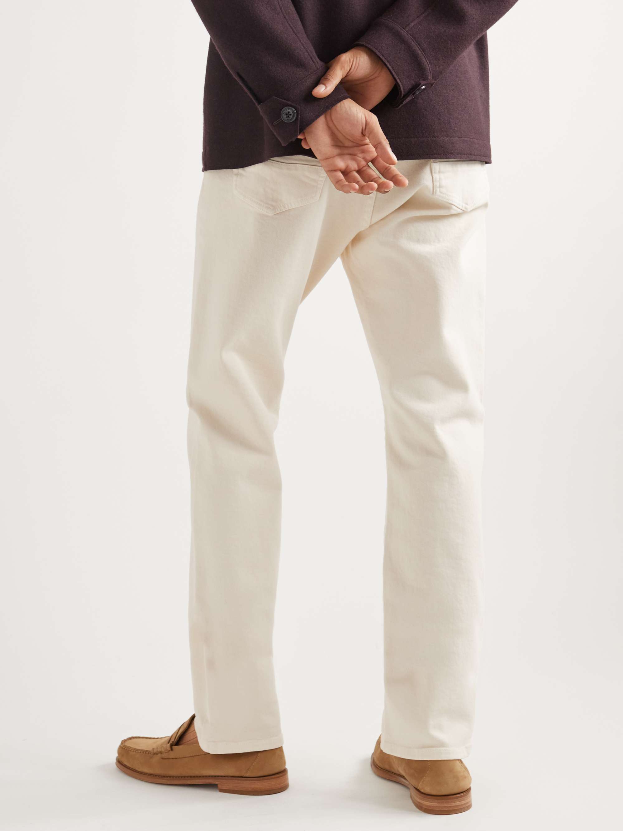 ALTEA Perth Straight-Leg Cotton-Blend Trousers