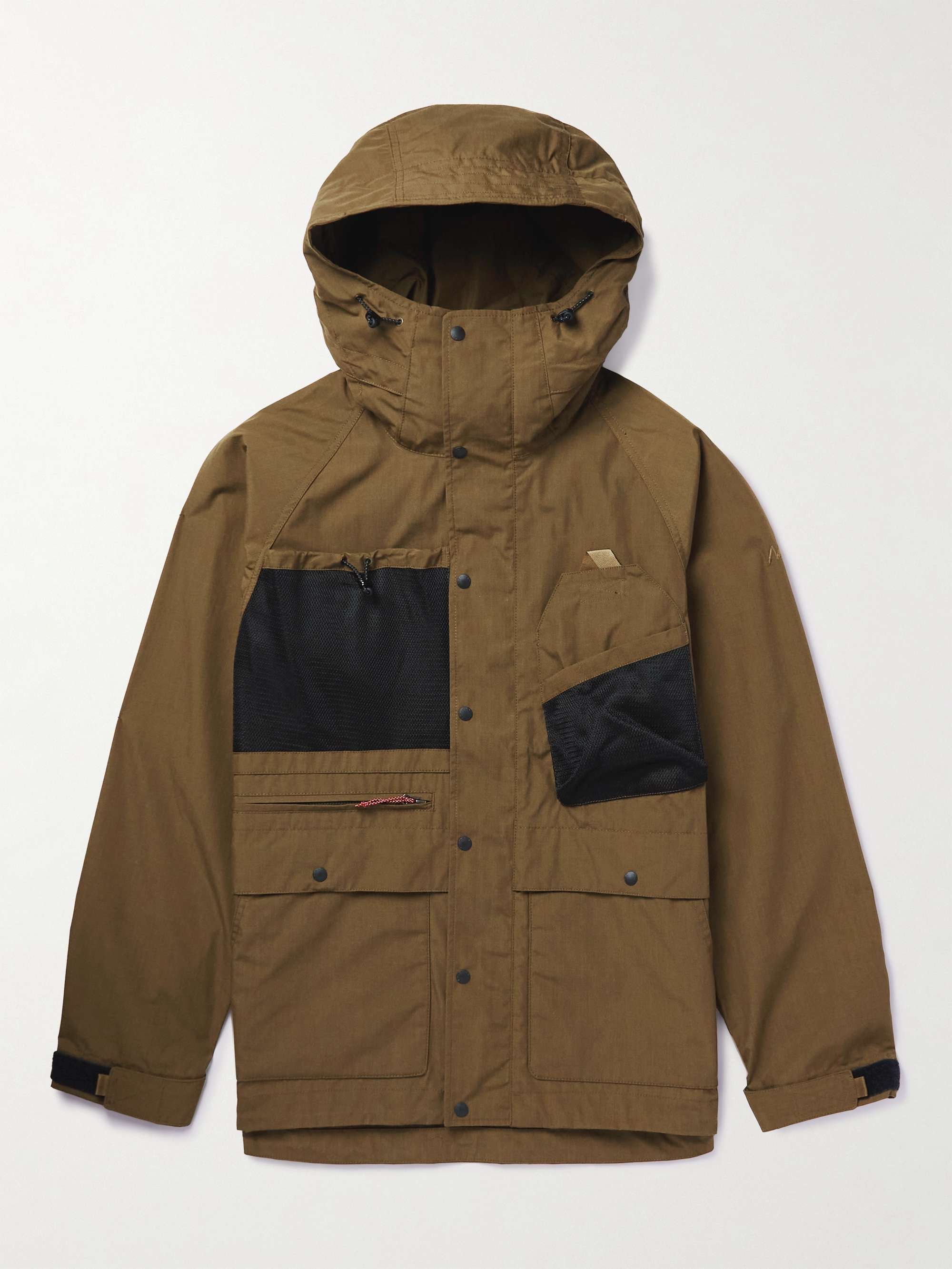mrporter.com | Takibi Mesh-Trimmed Shell Hooded Jacket
