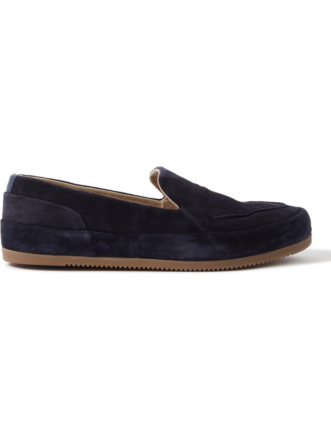 Mulo Suede Loafers In Blue