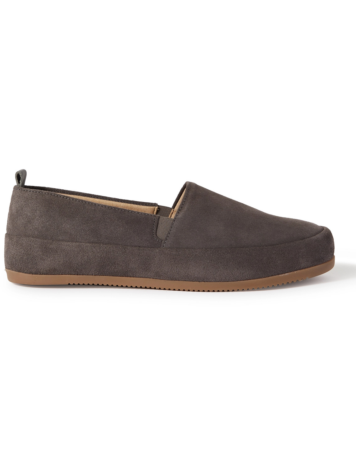 Mulo Suede Loafers In Brown