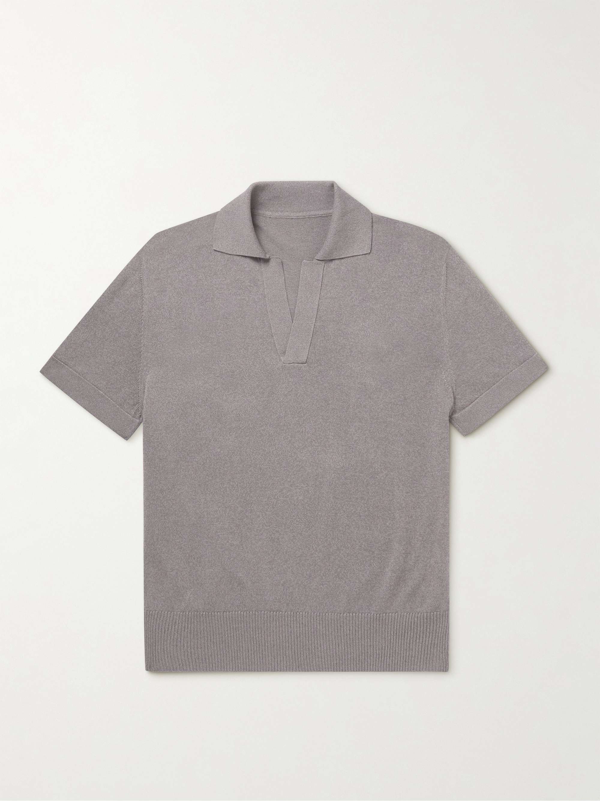 STÒFFA + Throwing Fits Mouliné-Organic Cotton Polo Shirt