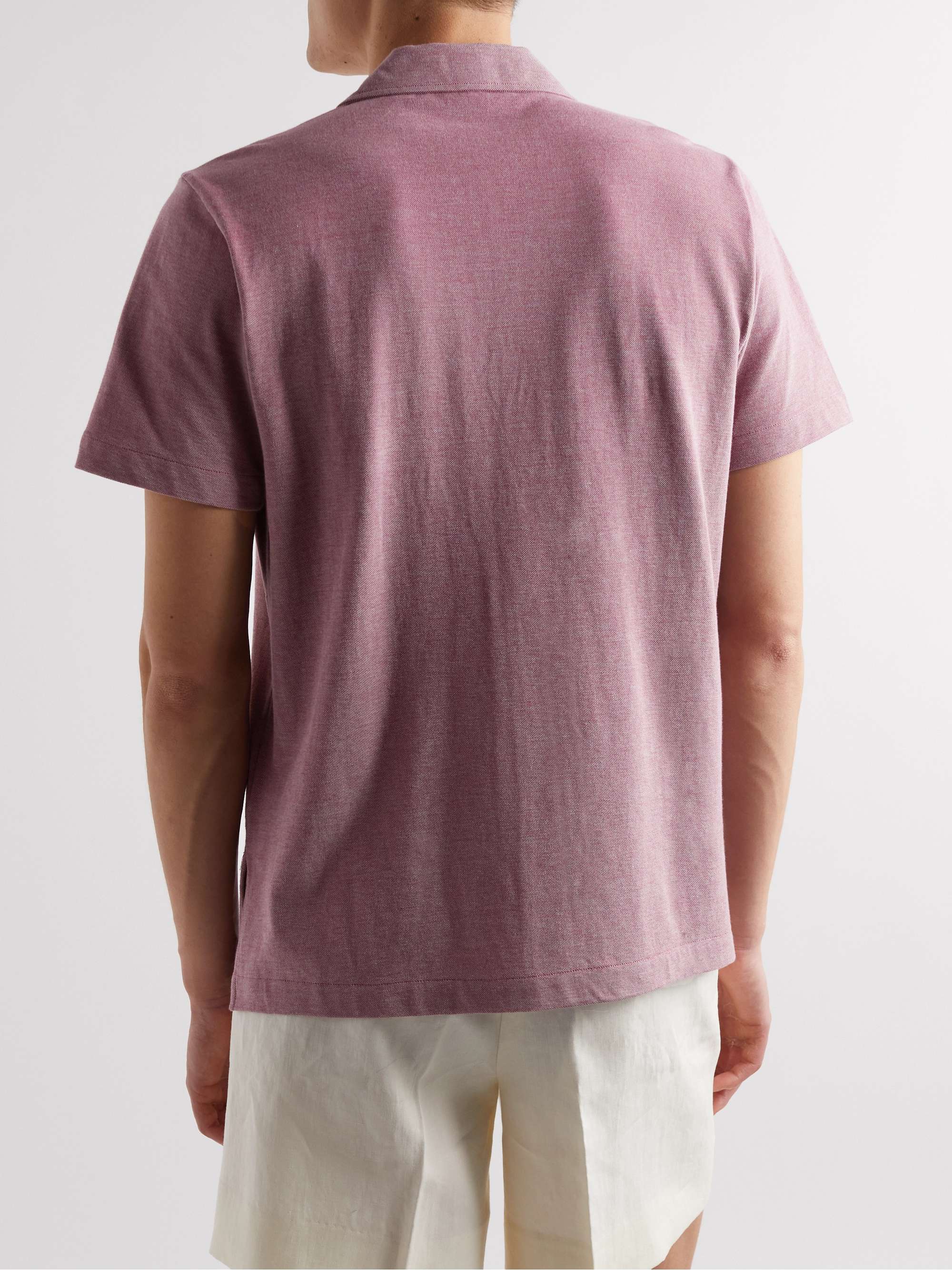 STÒFFA Camp-Collar Cotton-Piqué Shirt
