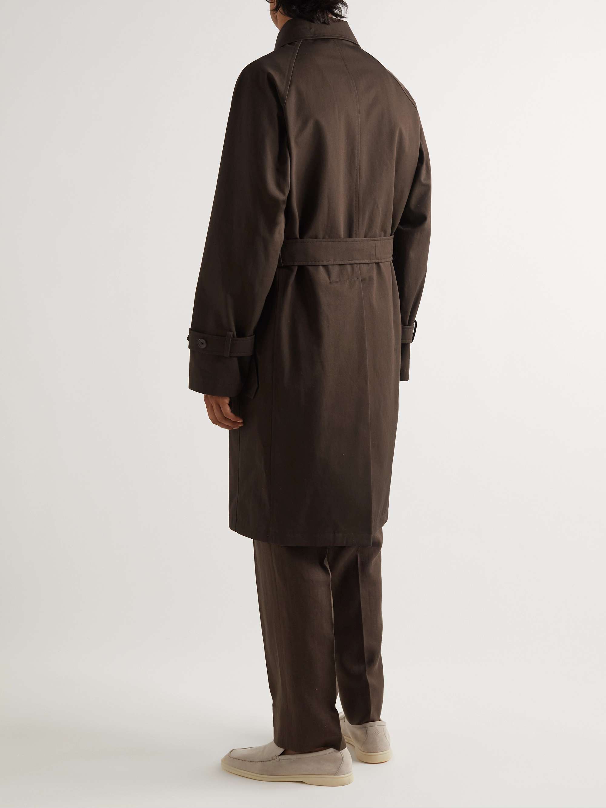 STÒFFA Belted Cotton-Canvas Trench Coat