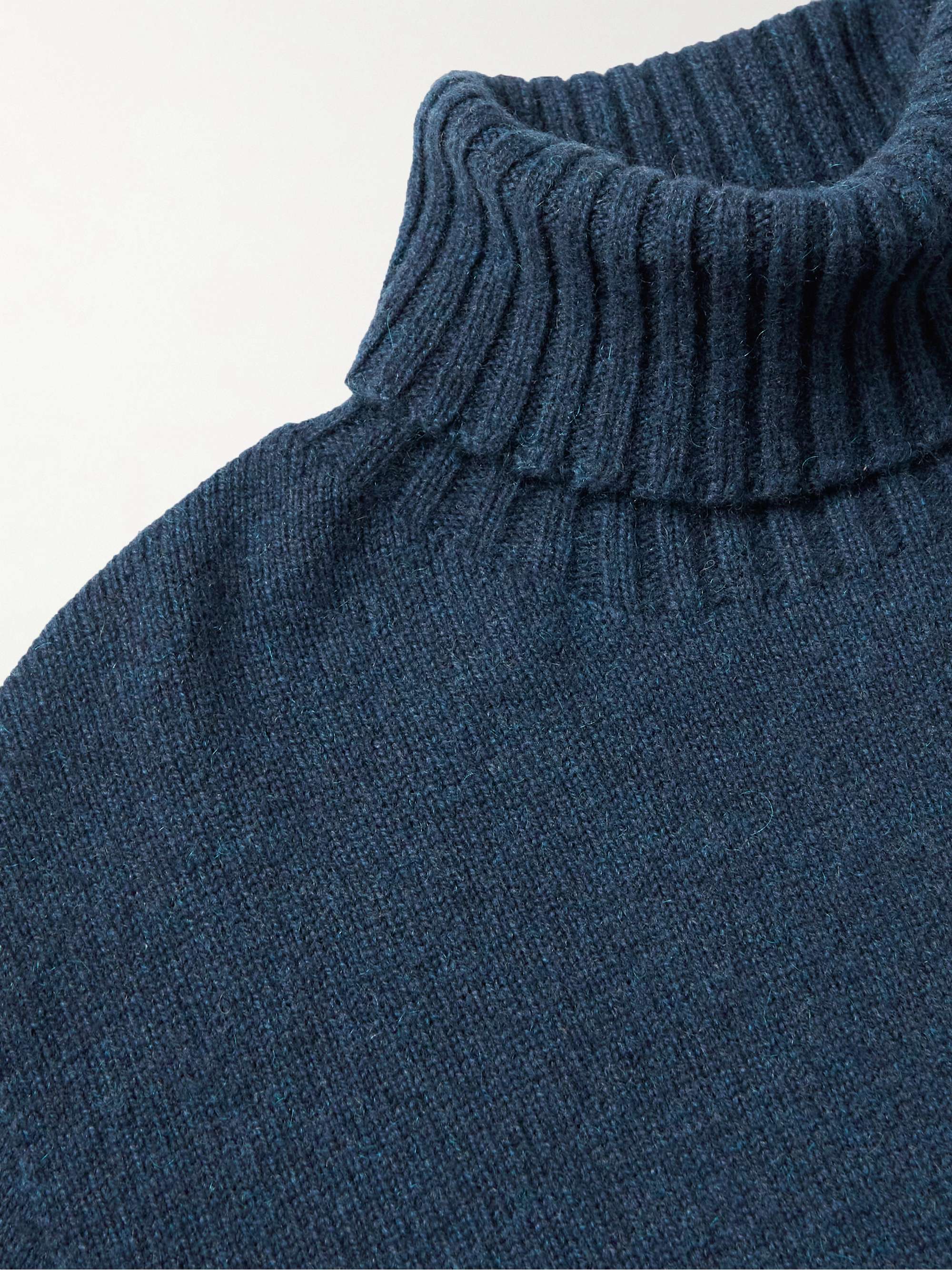 ALTEA Cashmere, Mohair and Wool-Blend Rollneck Sweater