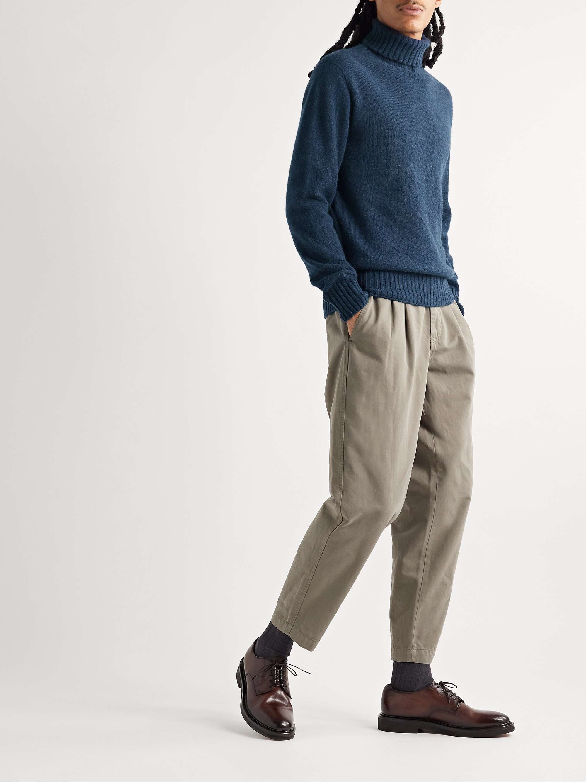 ALTEA Cashmere, Mohair and Wool-Blend Rollneck Sweater