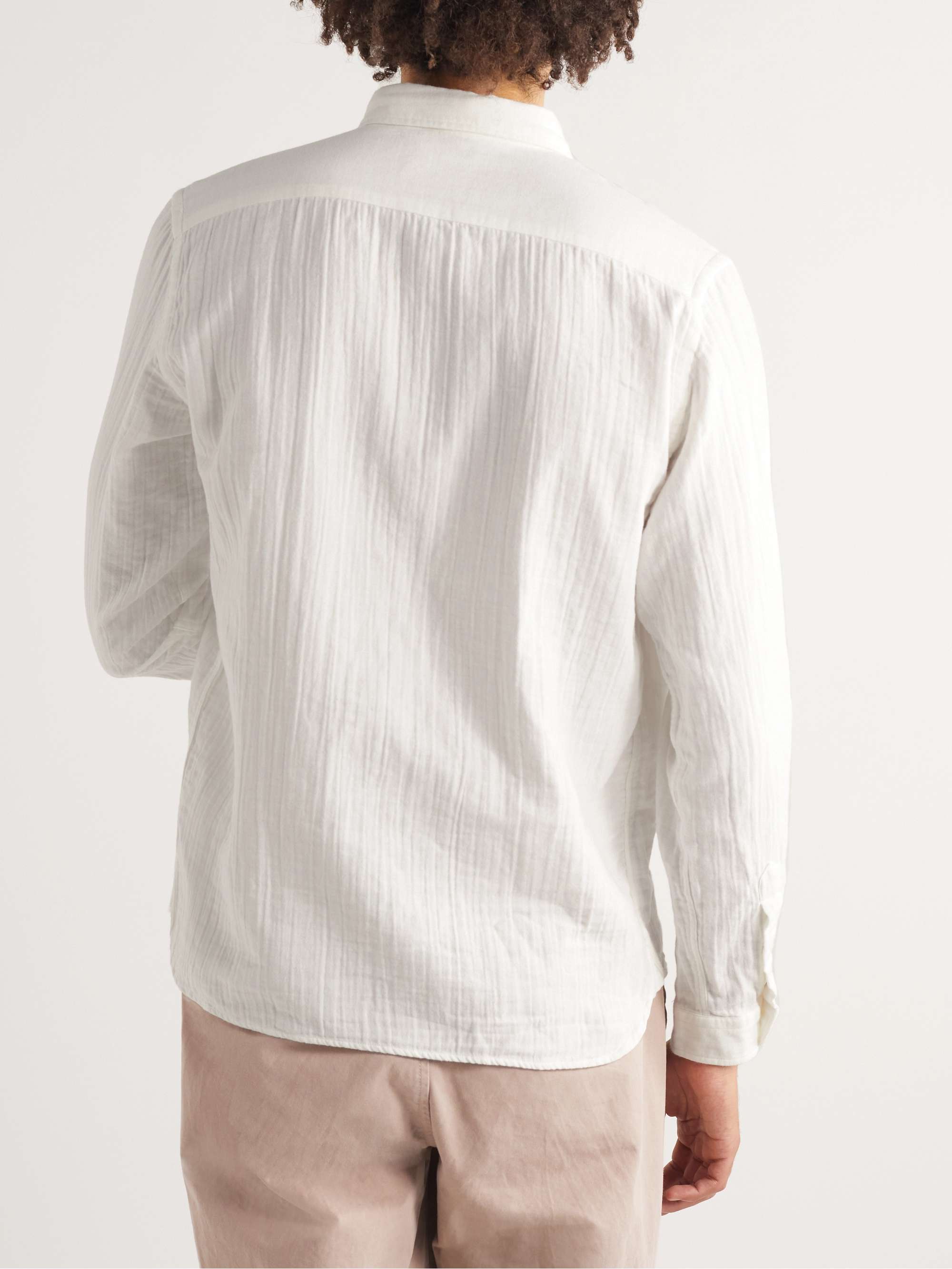 Off-white Button-Down Collar Cotton-Flannel Shirt | LA PAZ | MR PORTER