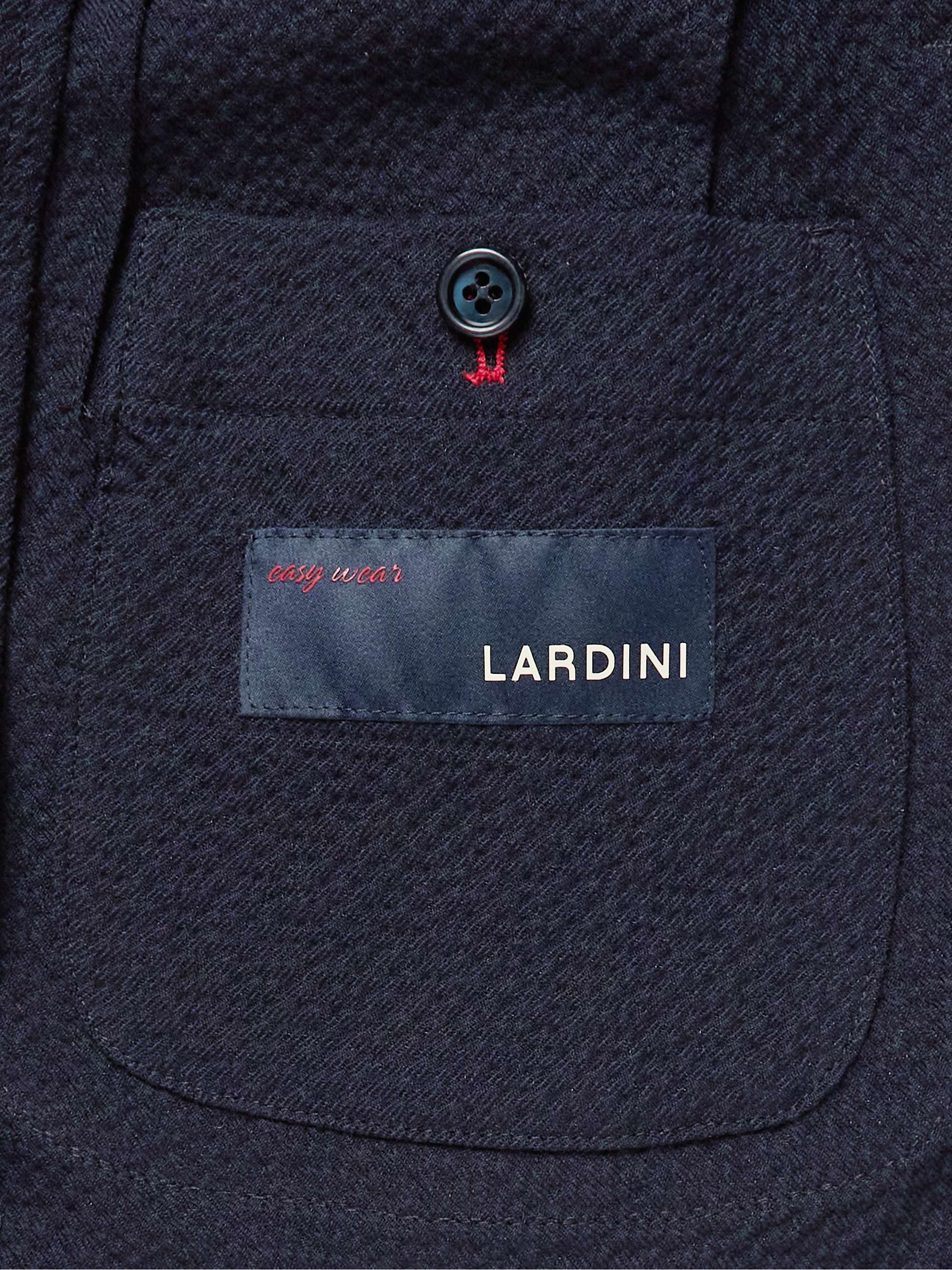 LARDINI Unstructured Textured Cotton-Blend Blazer