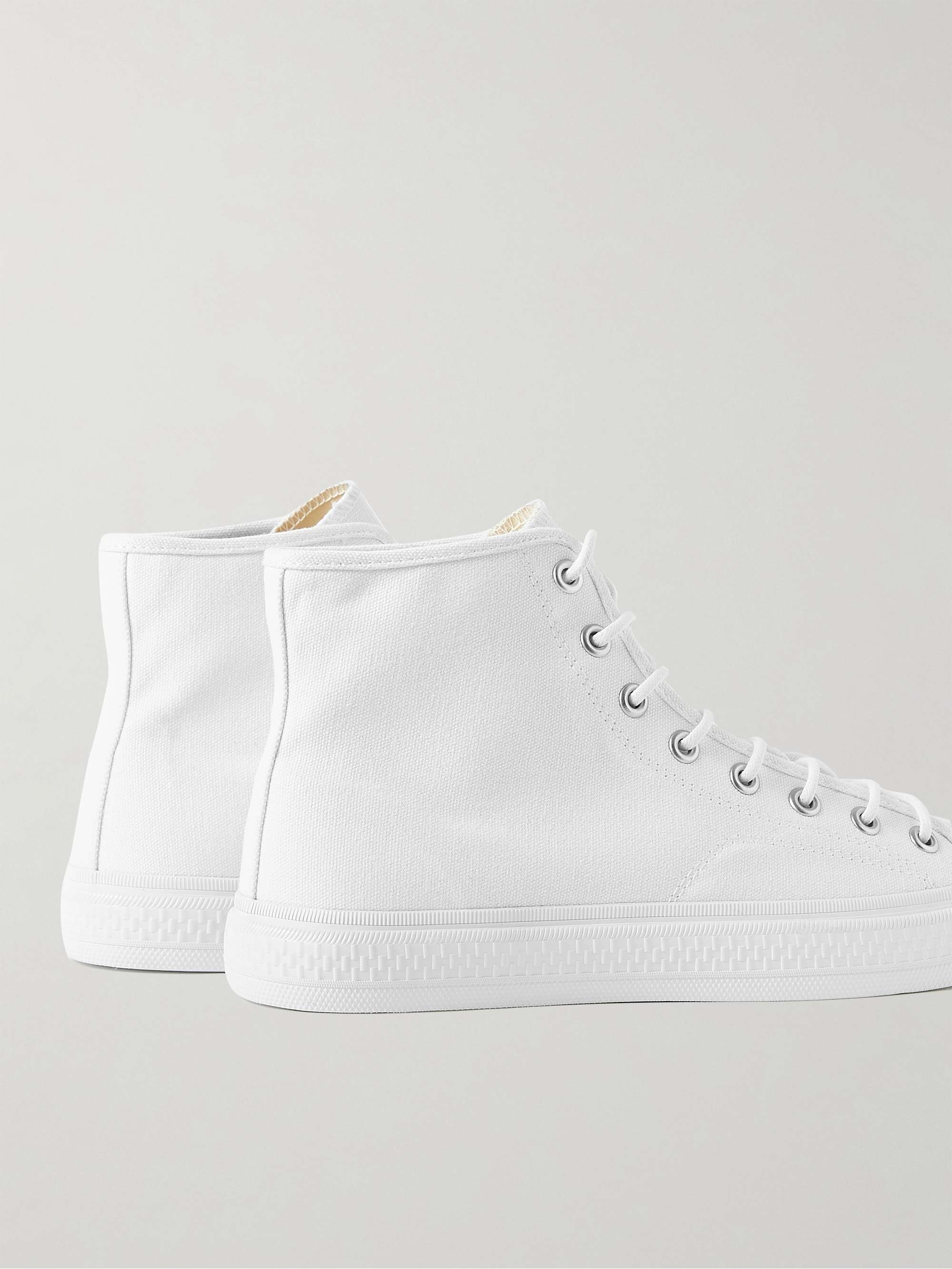 ACNE STUDIOS Rubber-Trimmed Canvas High-Top Sneakers