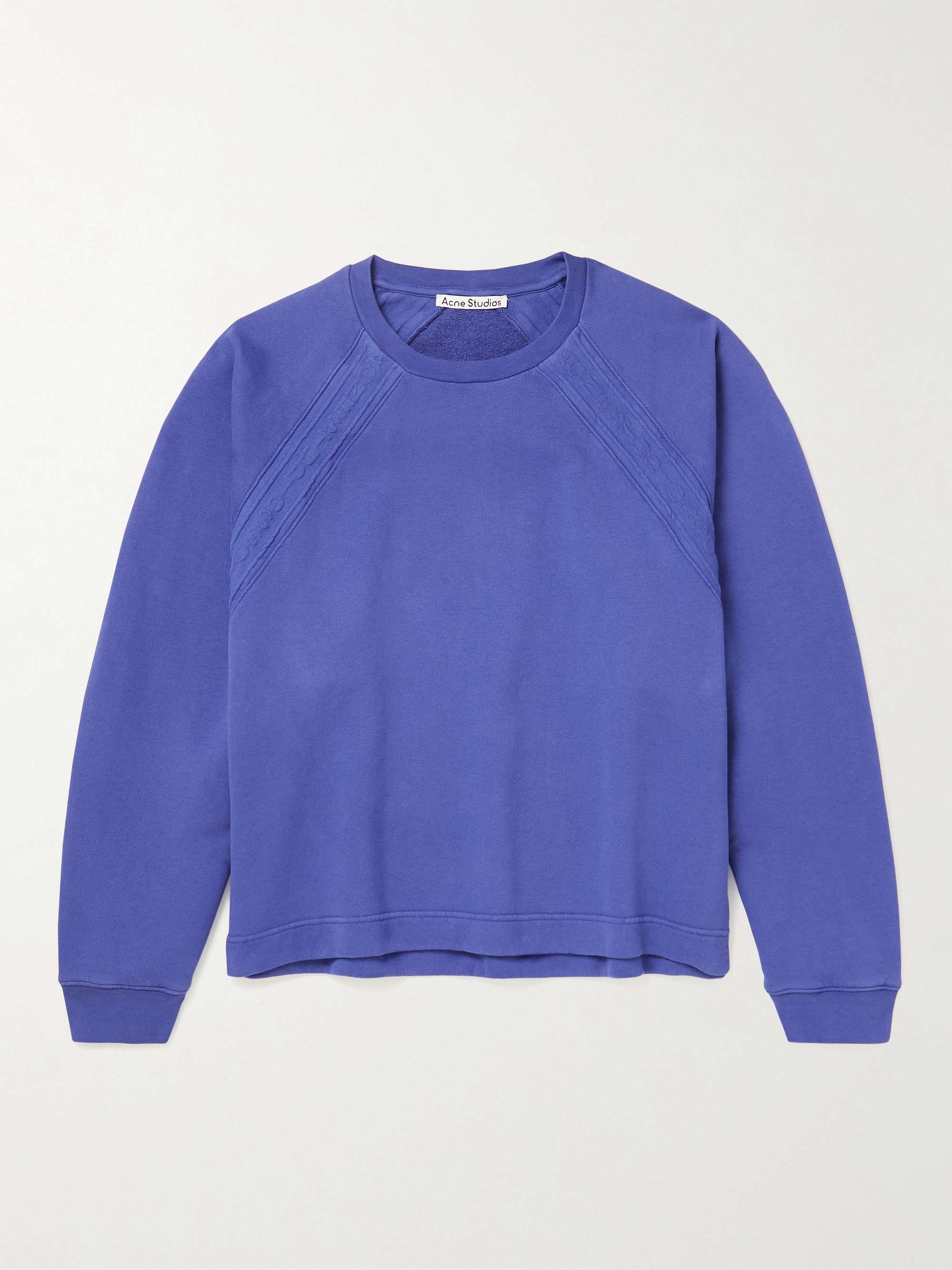 ACNE STUDIOS Farmy Chain Cotton-Jersey Sweatshirt