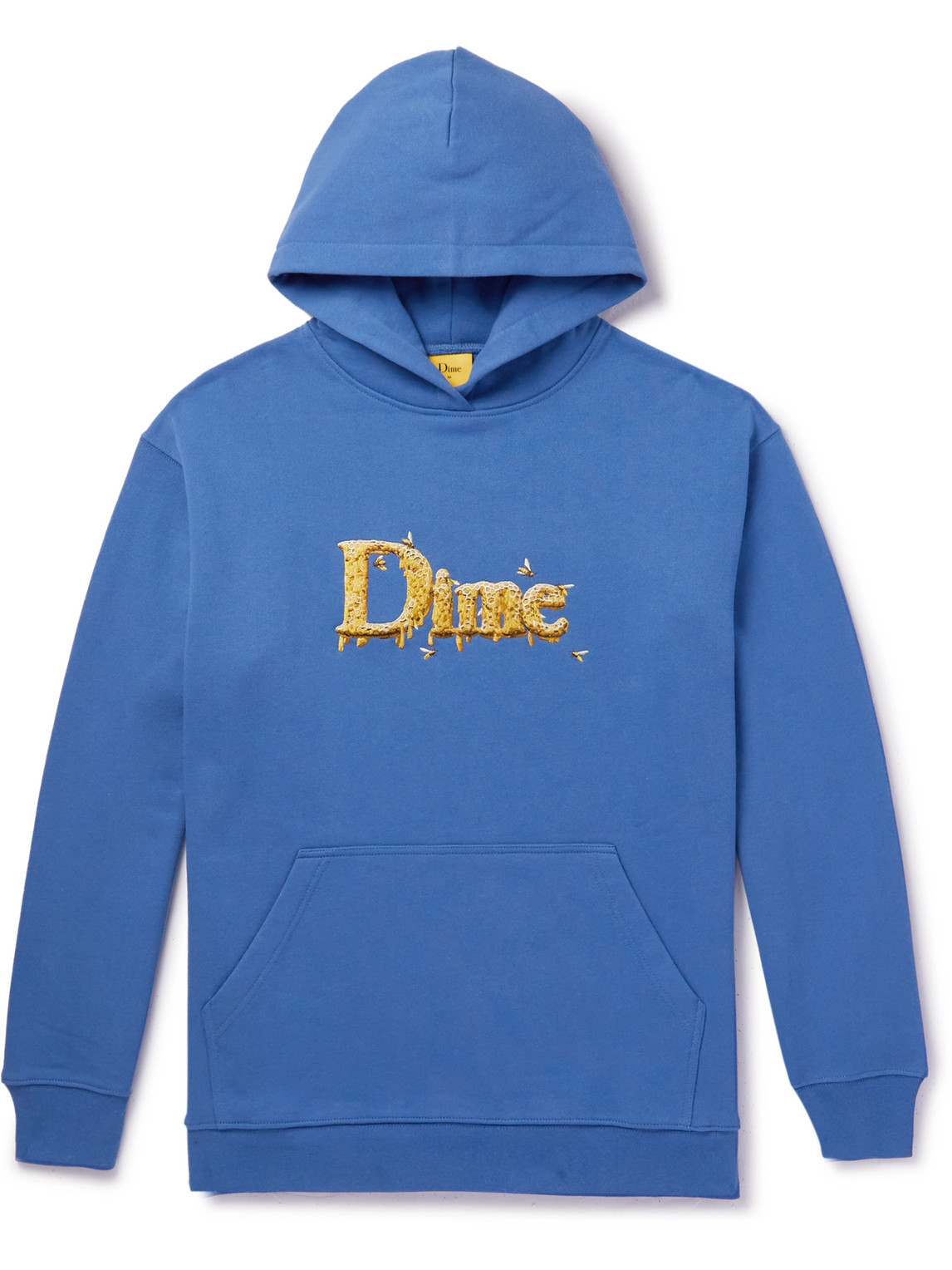 DIME Classic Honey Logo-Embroidered Cotton-Jersey Hoodie