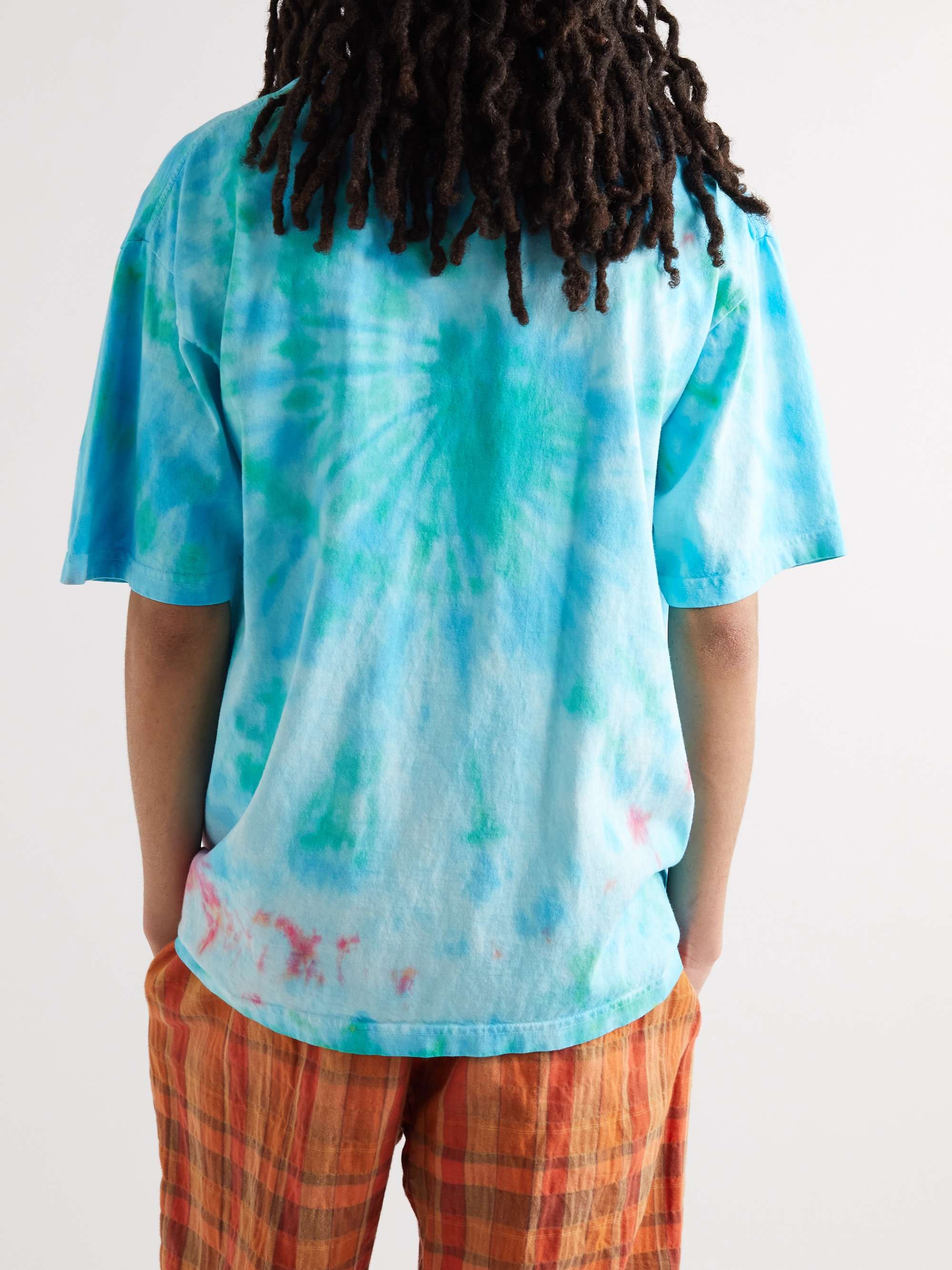 POLITE WORLDWIDE Proccoli Printed Tie-Dyed Cotton-Jersey T-Shirt