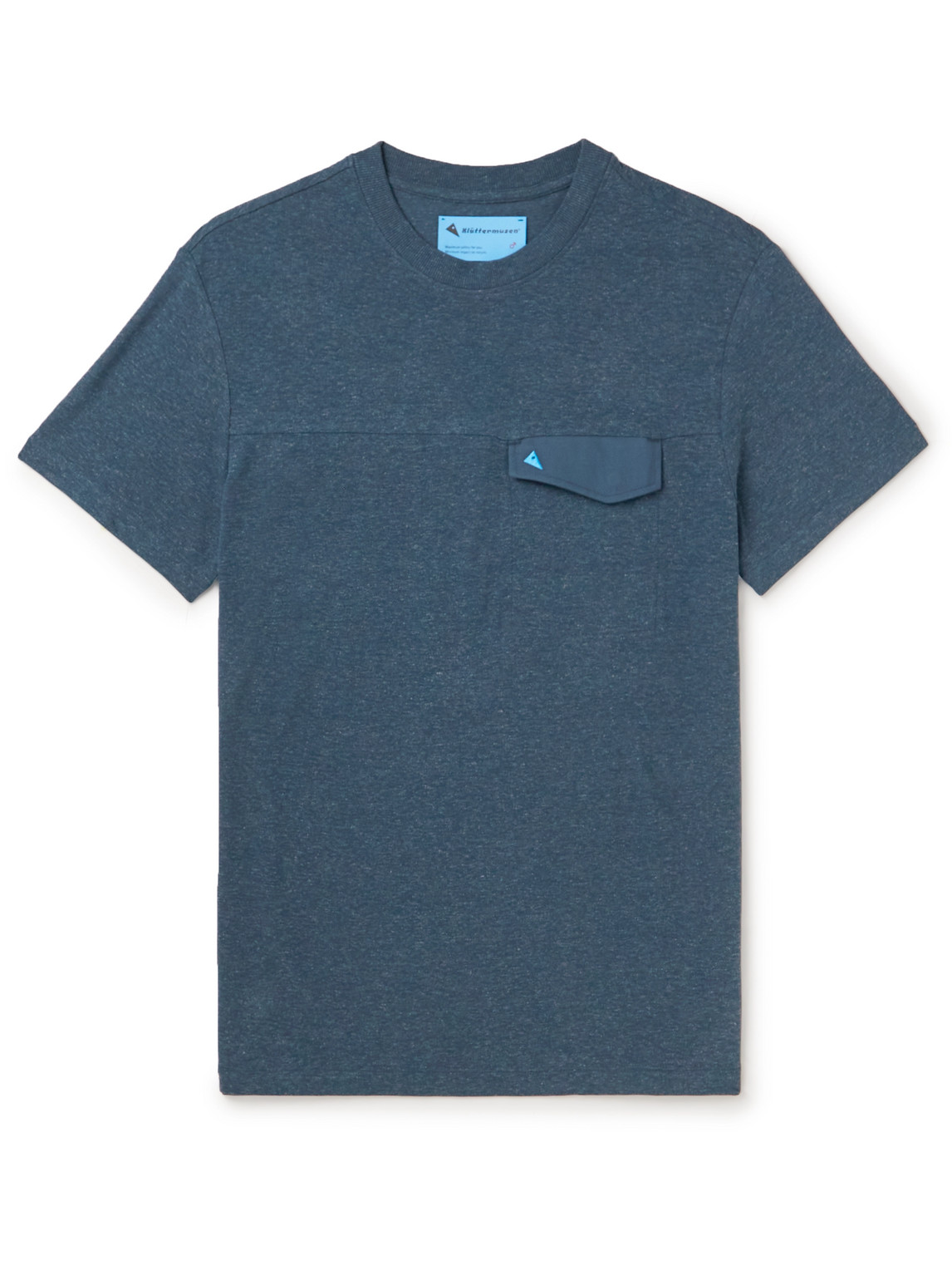 Klättermusen Aurvandil Logo-embroidered Lyocell And Hemp-blend T-shirt In Blue