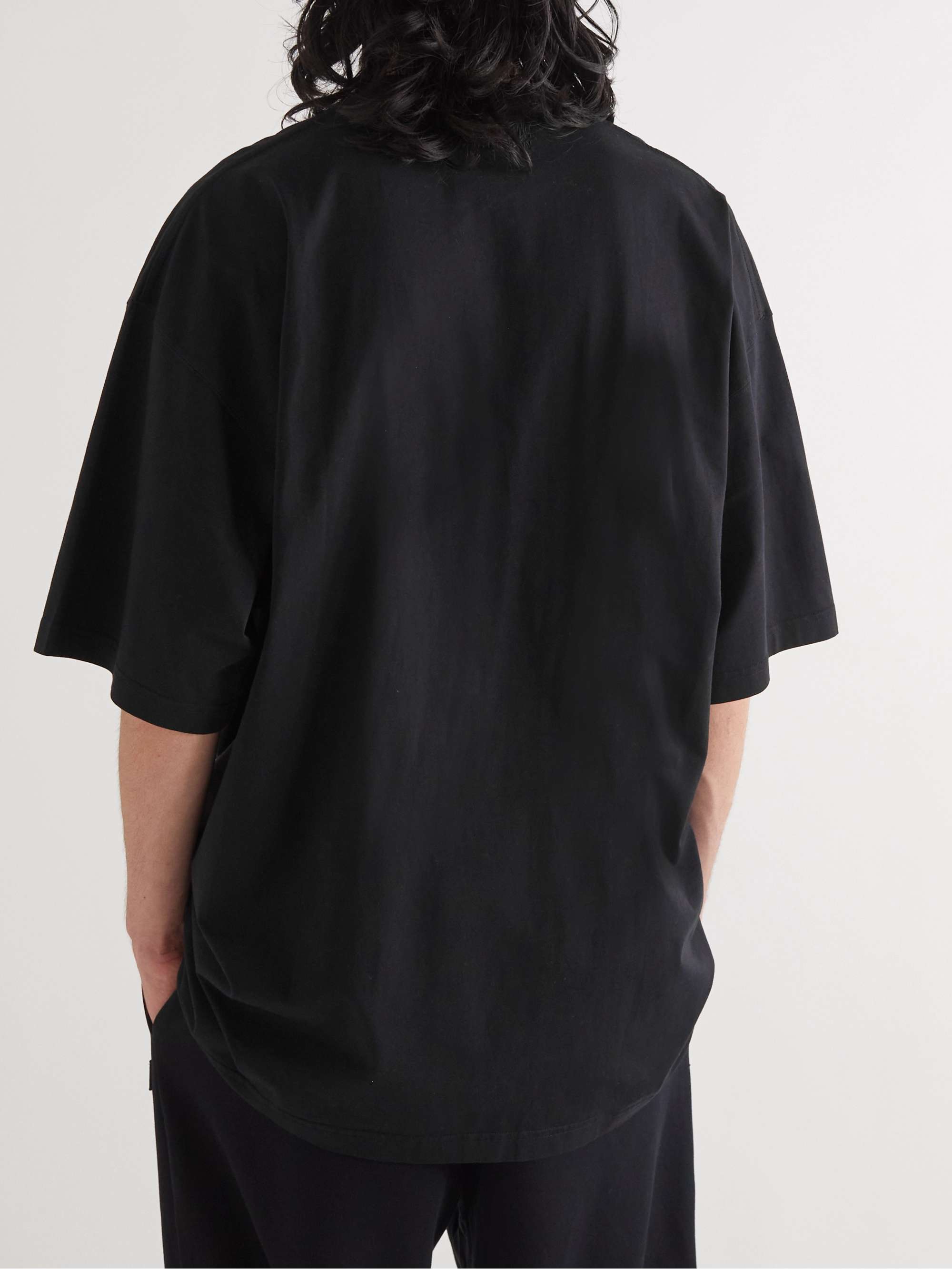 VETEMENTS Oversized Printed Cotton-Jersey T-Shirt