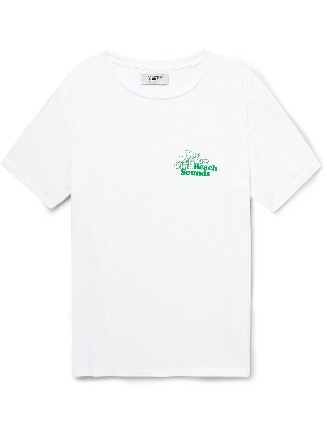 Pasadena Leisure Club Printed Cotton-jersey T-shirt In White