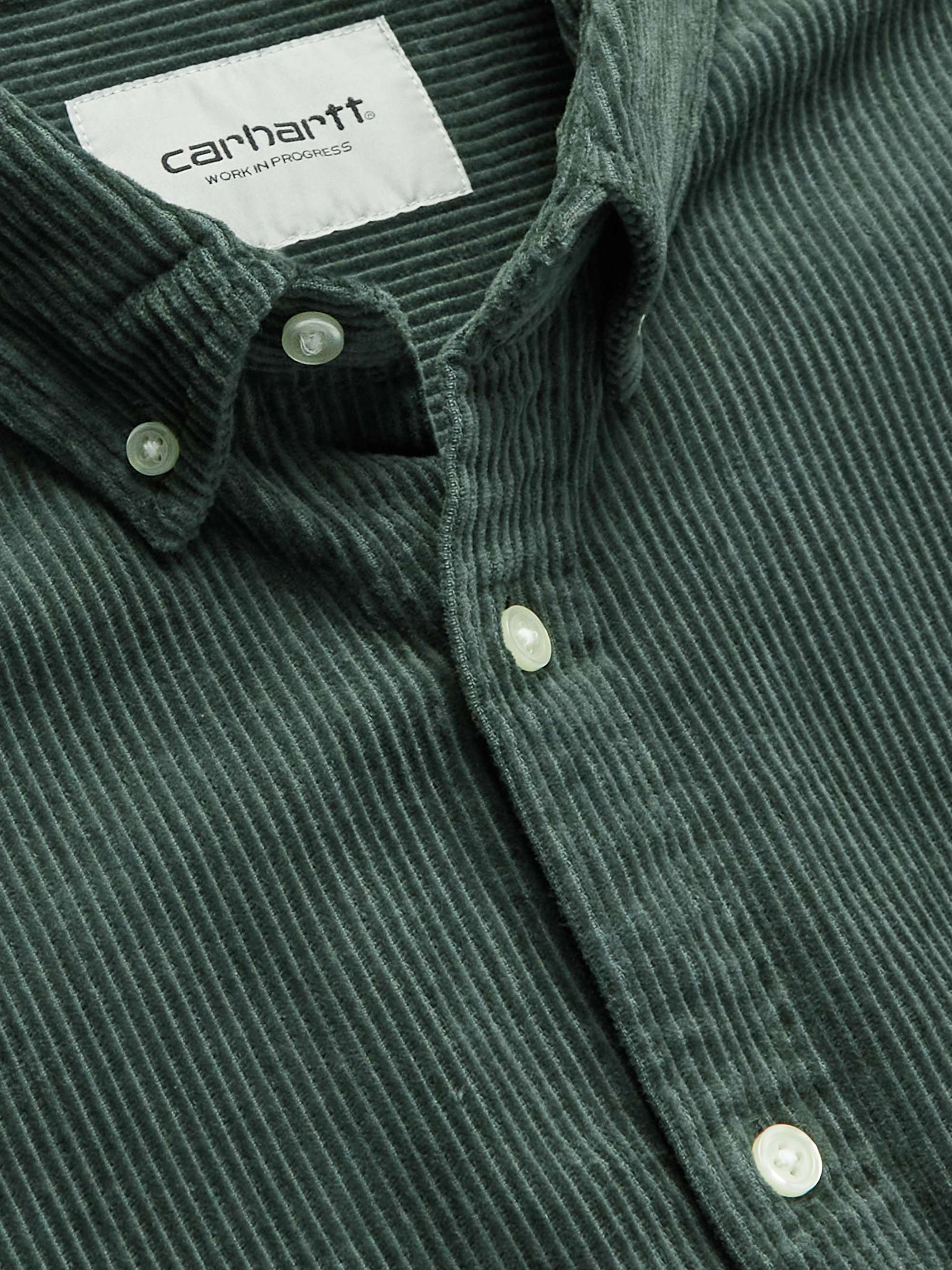CARHARTT WIP Madison Button-Down Collar Cotton-Corduroy Shirt