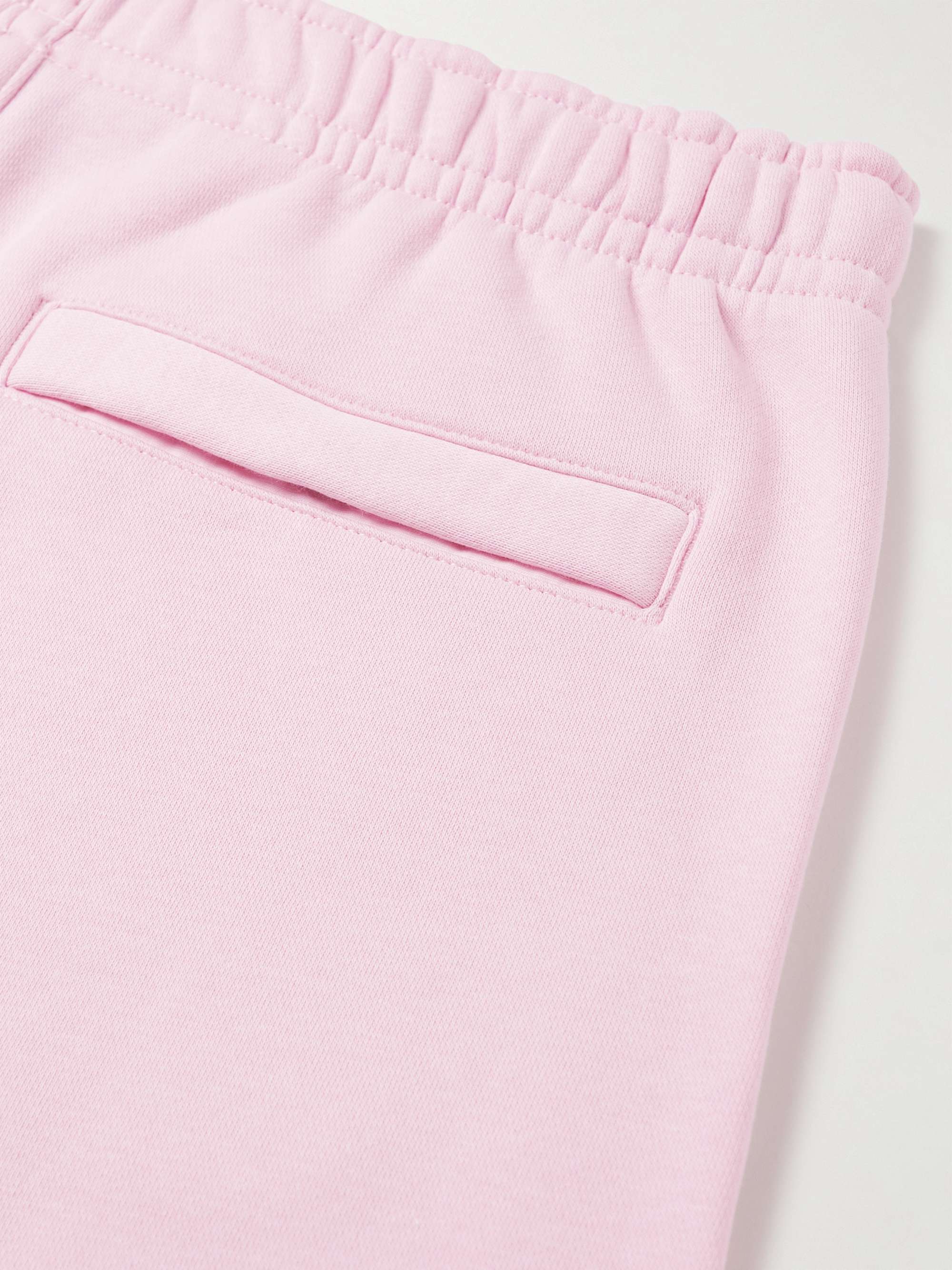 NIKE NSW Club Wide-Leg Logo-Print Cotton-Blend Jersey Shorts
