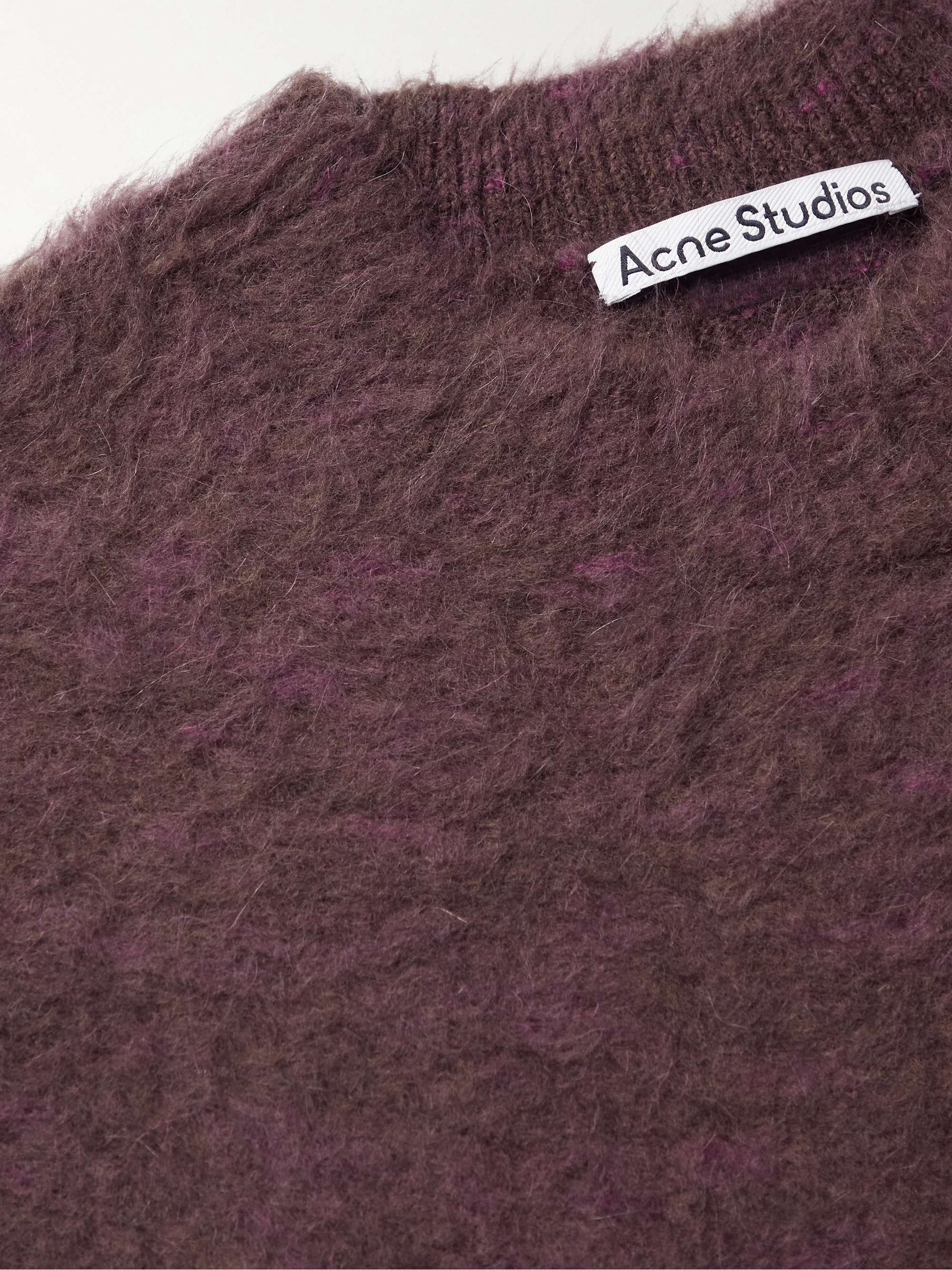 ACNE STUDIOS Kristo Brushed Jacquard-Knit Sweater