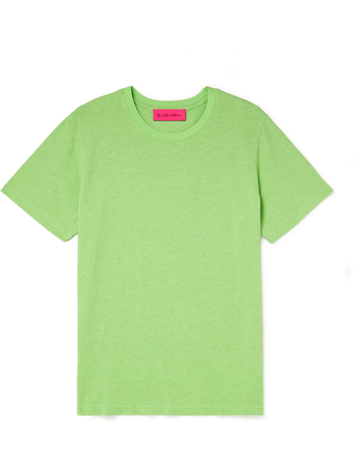 The Elder Statesman Cotton And Cashmere-blend Jersey T-shirt In Green