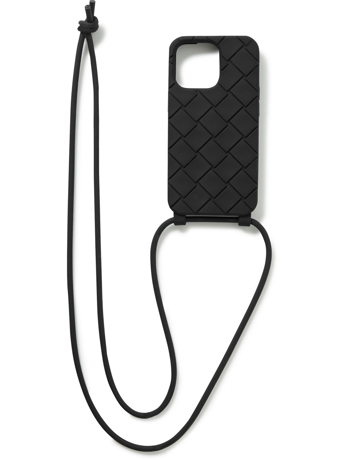 Intrecciato Rubber iPhone 13 Pro Case with Lanyard